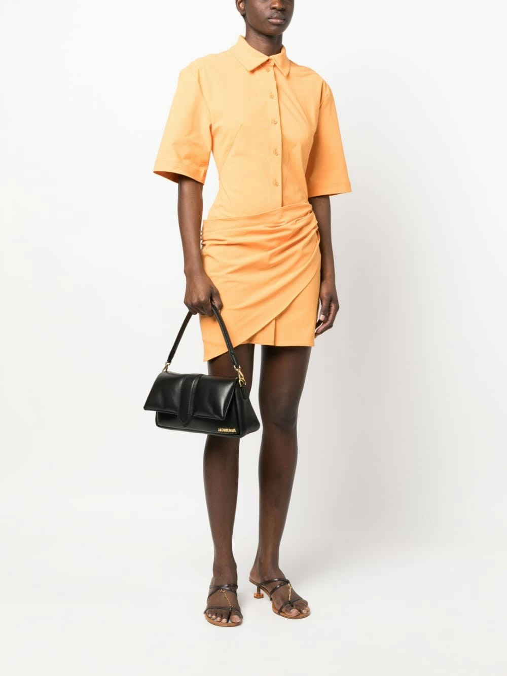 Jacquemus LAMBSKIN & COTTON SHOULDER BAG.