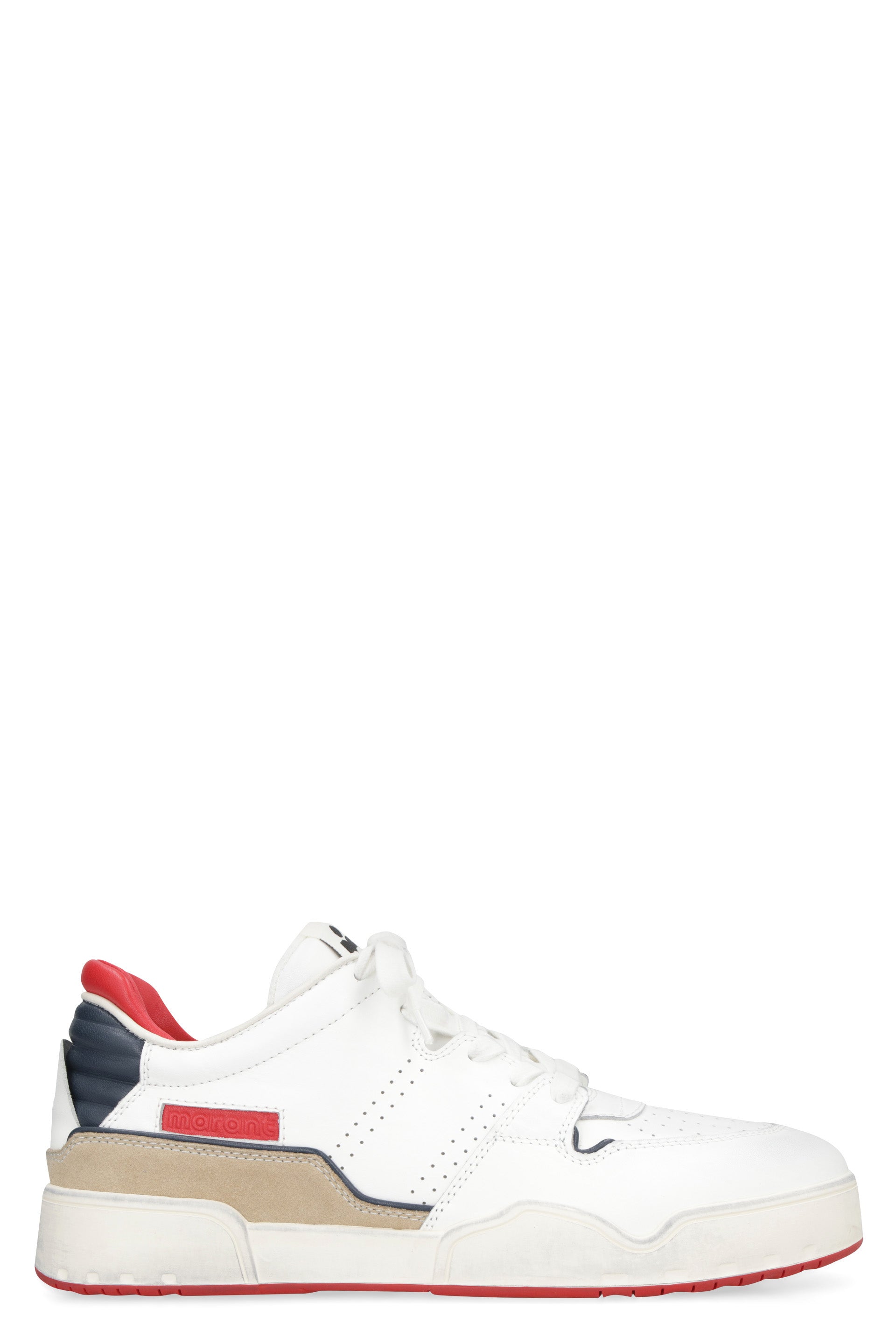 Isabel Marant EMREEH LEATHER LOW-TOP SNEAKERS