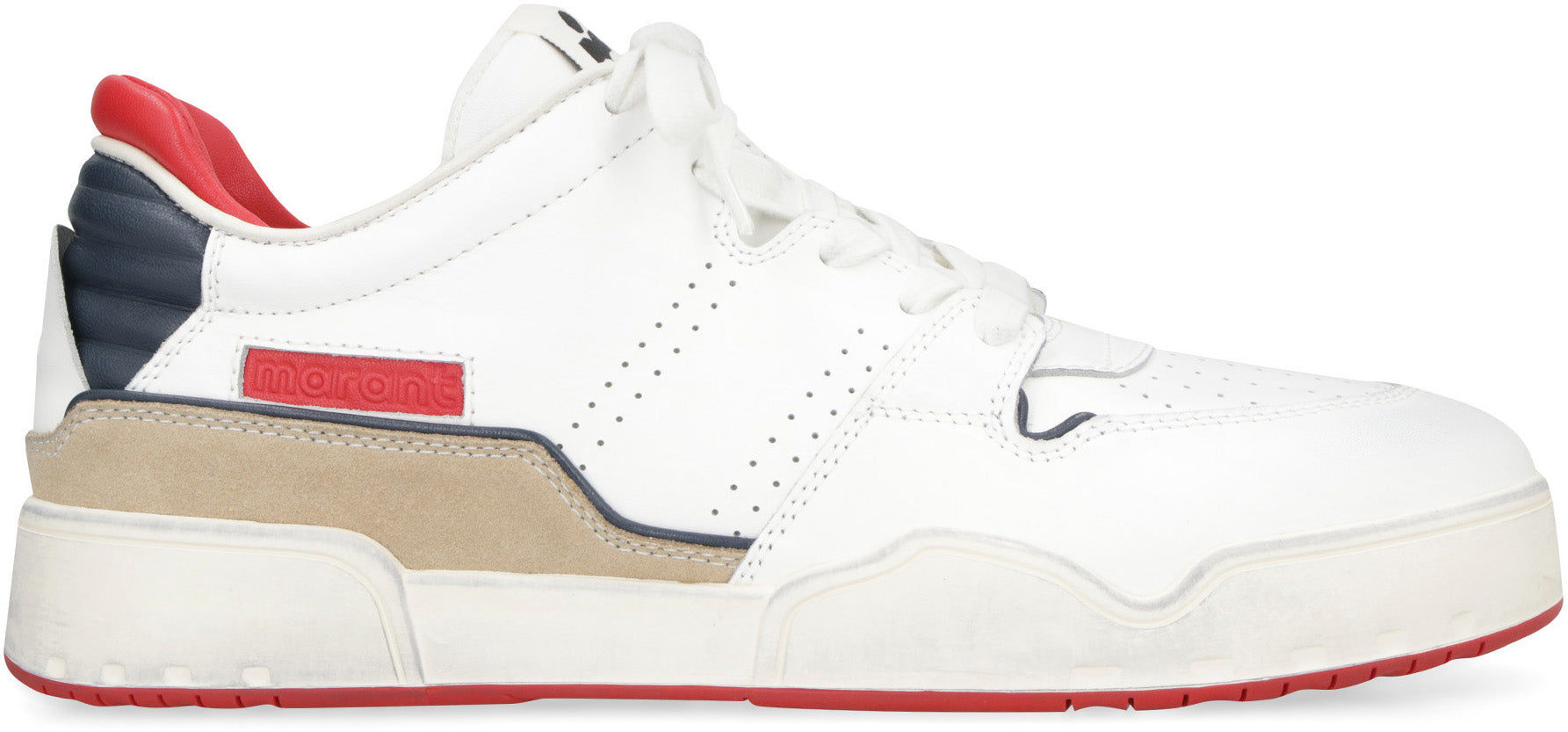 Isabel Marant EMREEH LEATHER LOW-TOP SNEAKERS