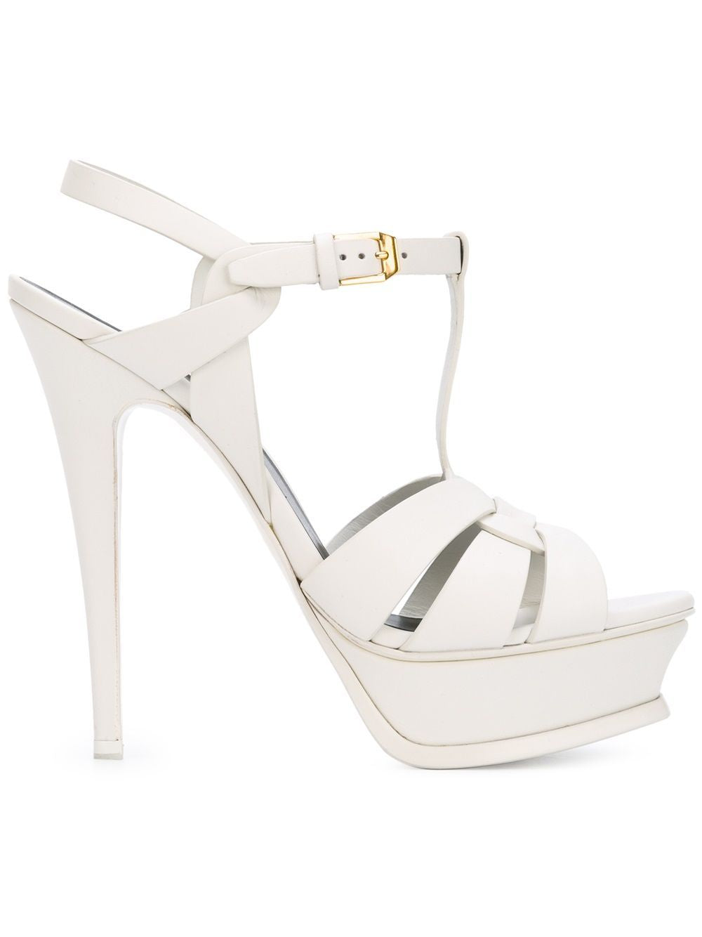 Saint Laurent TRIBUTE PLATFORM SANDALS IN SMOOTH LEATHER