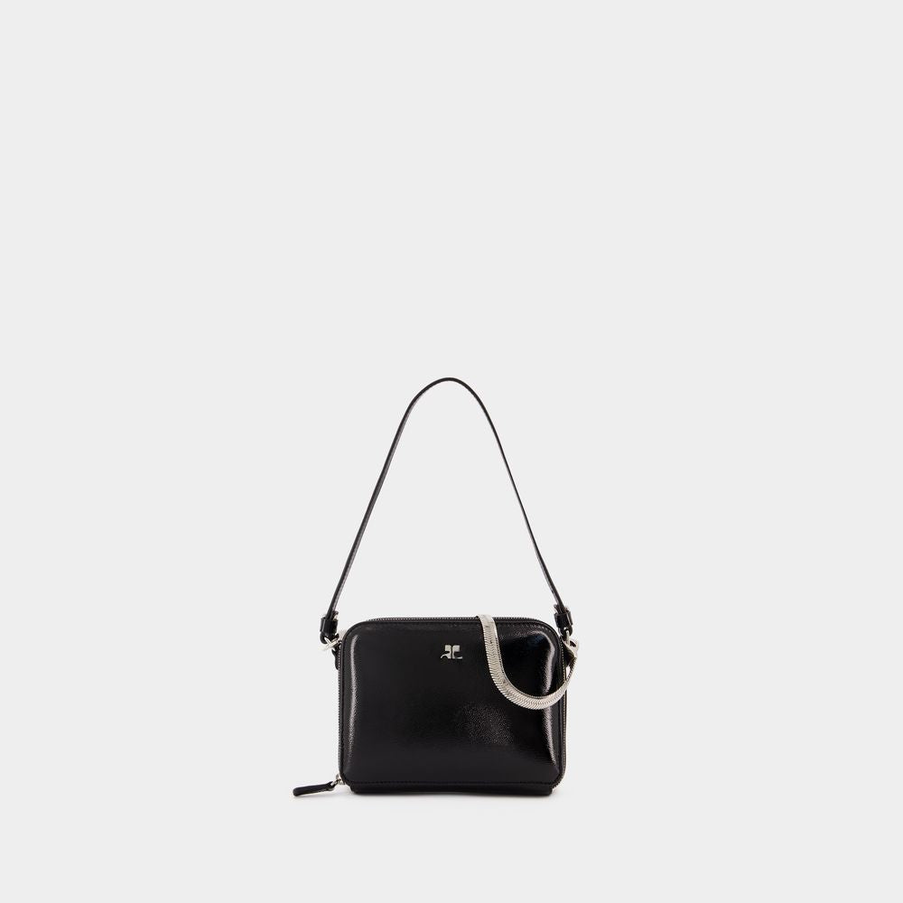 Courrèges BLACK CLOUD BAG IN NAPLAK