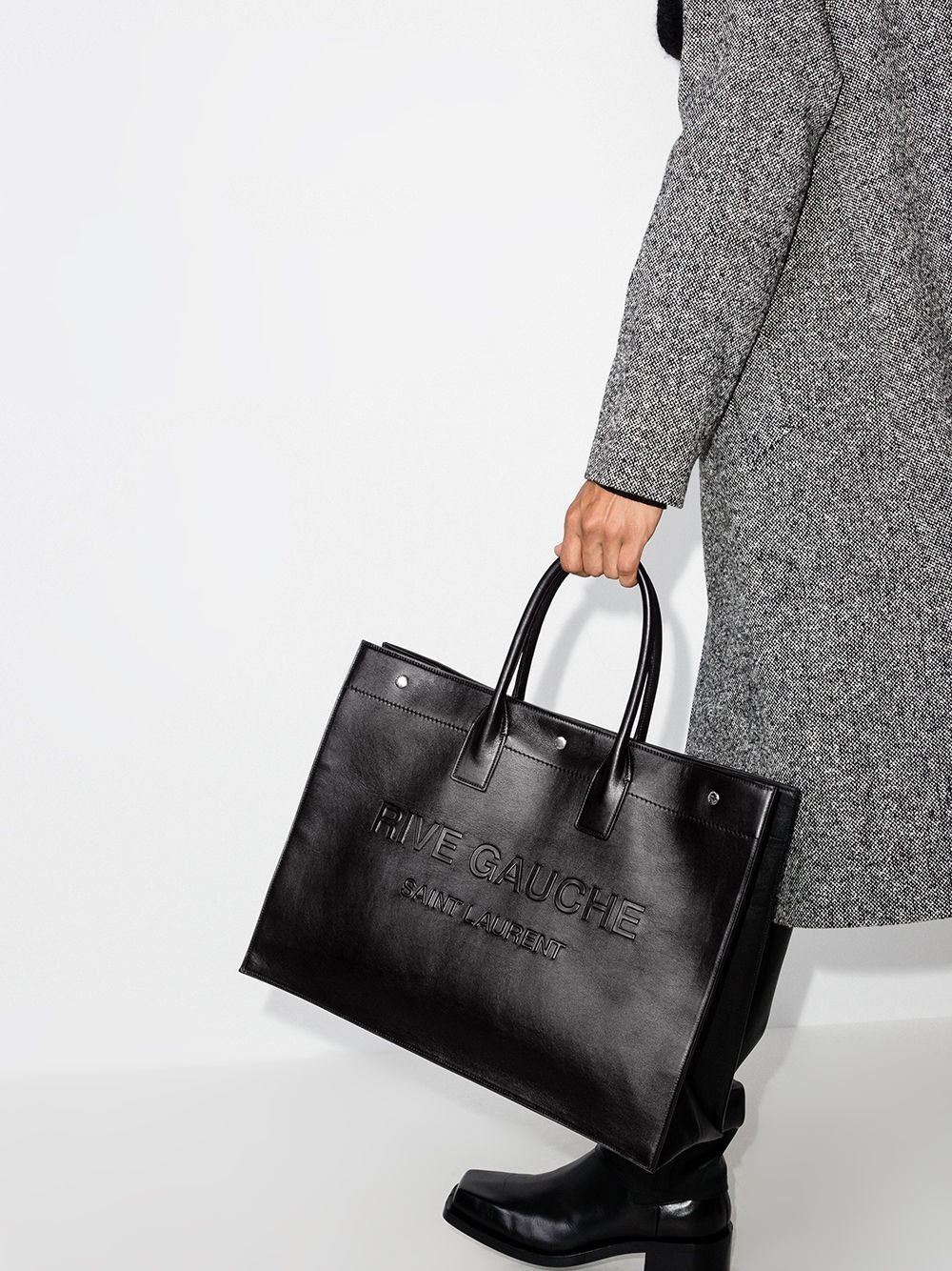 Saint Laurent RIVE GAUCHE PRINT TOTE BAG