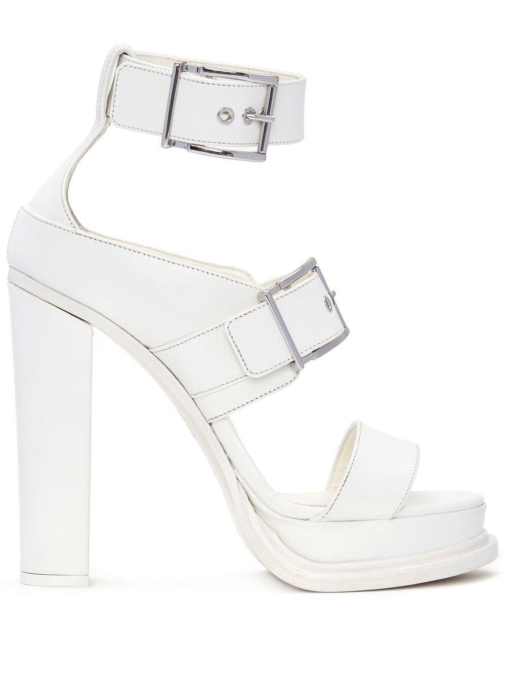 Alexander McQueen SANDAL LEATH S.LEATH BOXCAR/SI