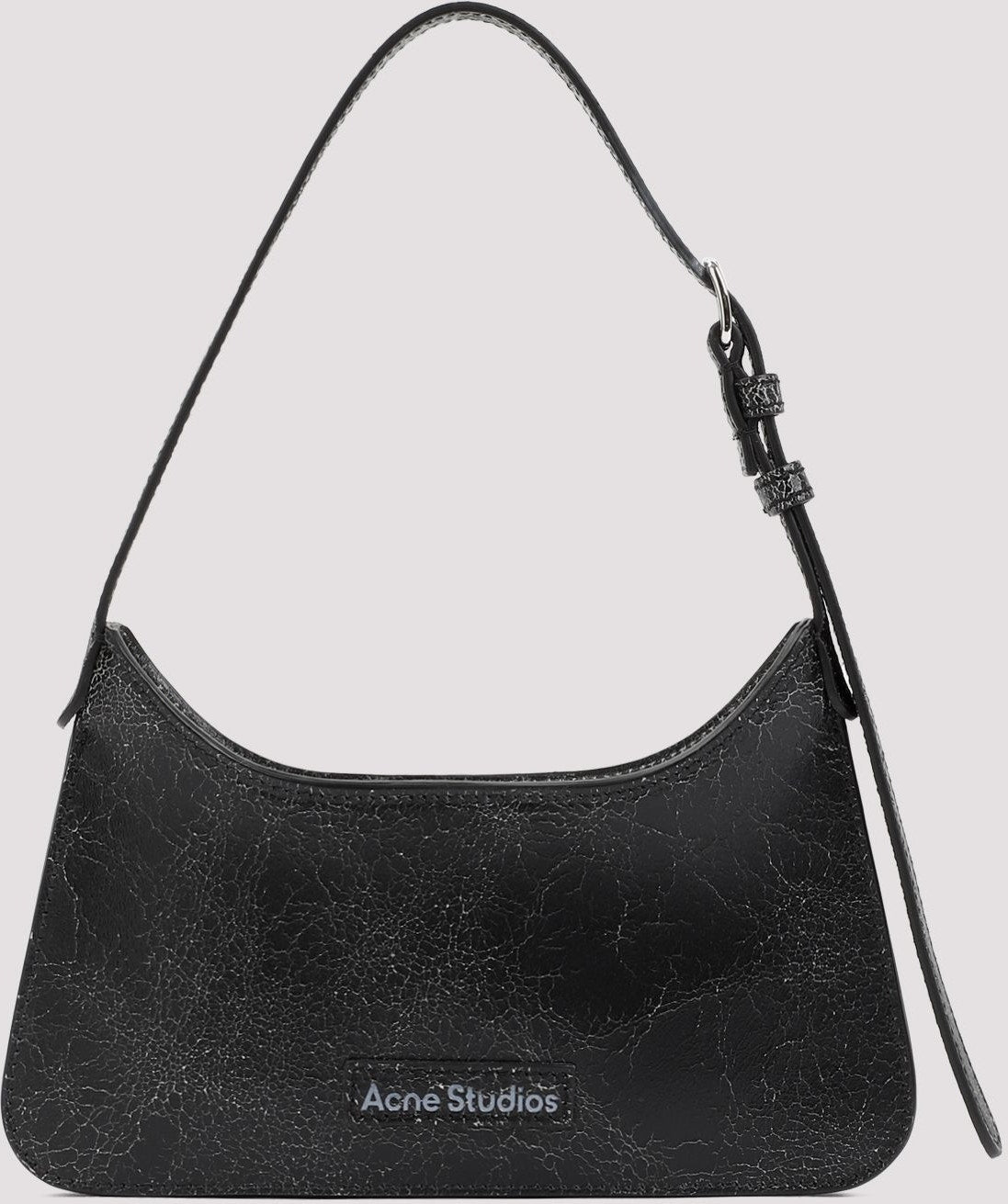 Acne Studios Platt Micro Crackle Hobo Bag