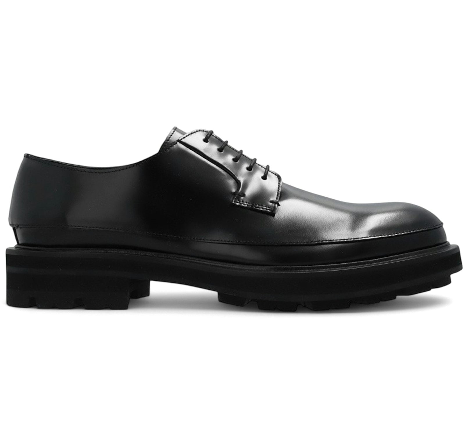 Alexander McQueen Chunky Lace Up Loafers Black