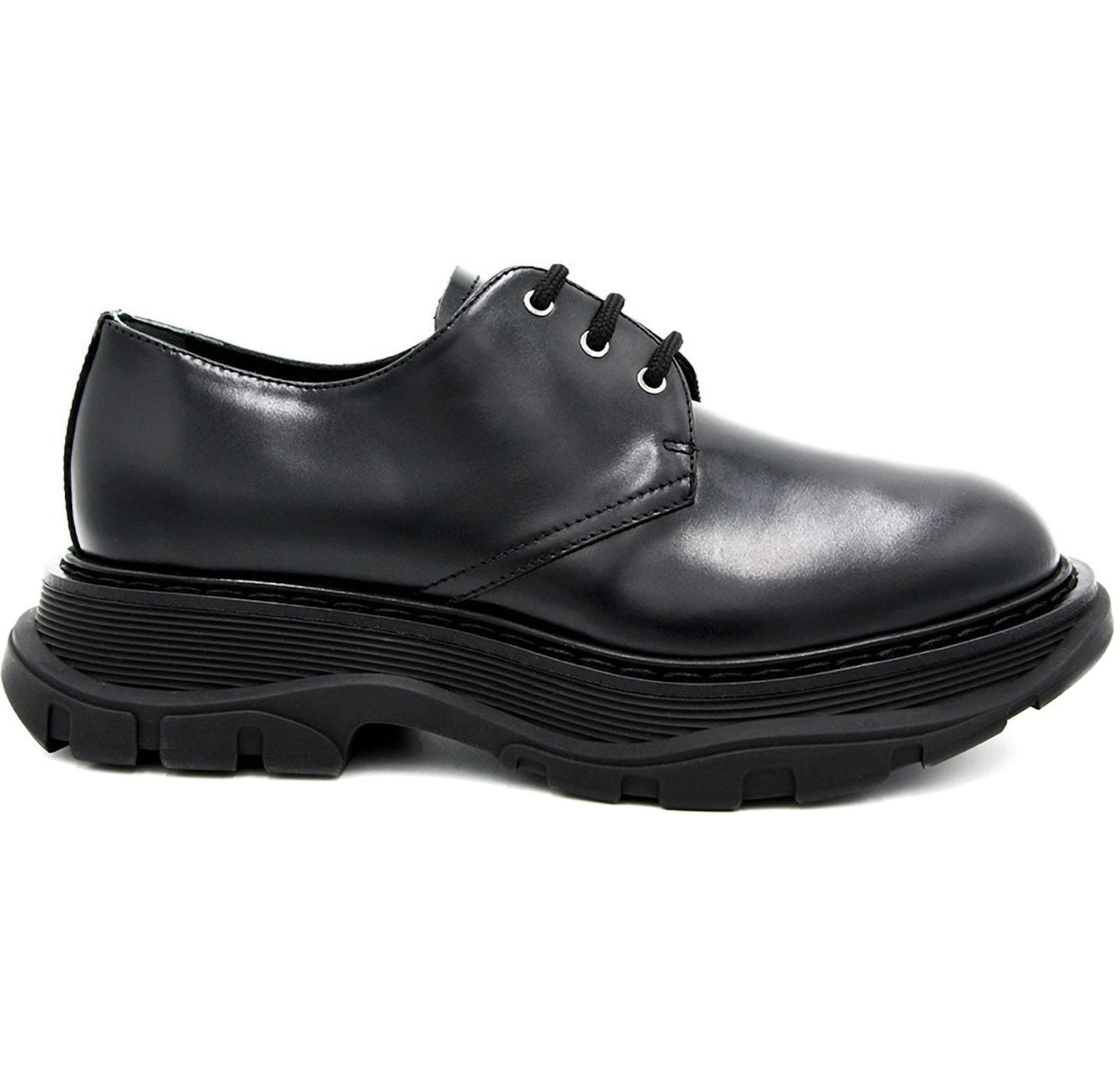 Alexander McQueen Chunky Sole Lace-Up Shoes Black