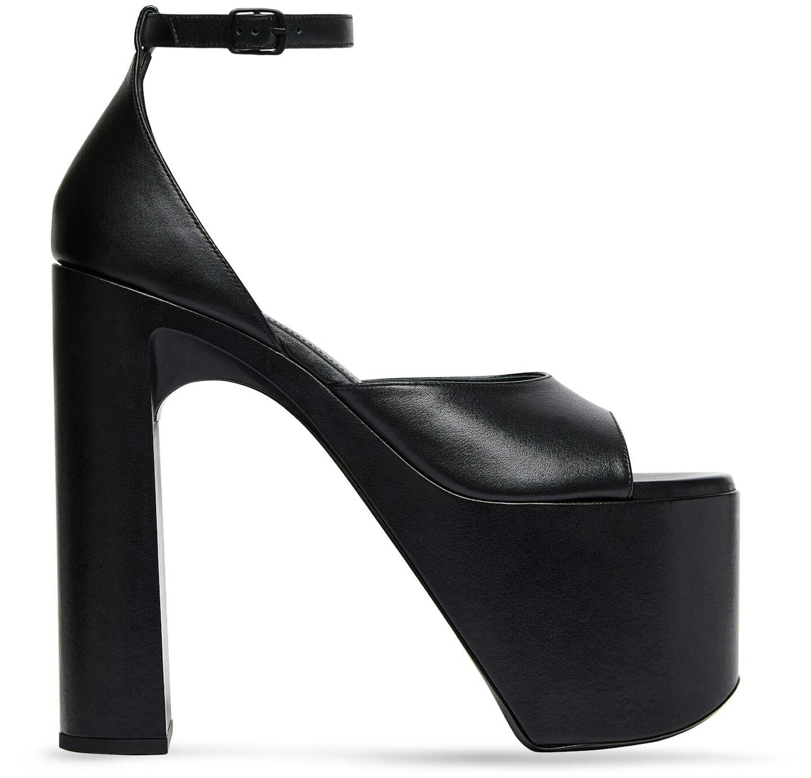 Balenciaga Camden 160mm Sandals Black Leather (Women's)