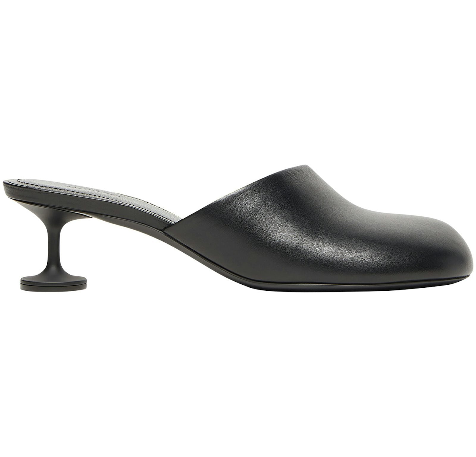 Balenciaga Lady 50mm Mule Blacker Leather