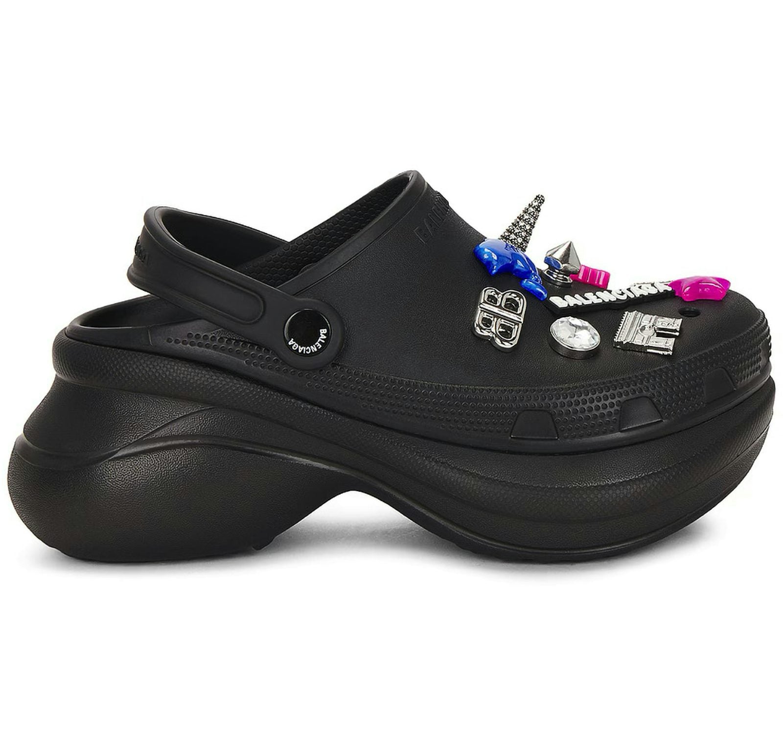 Balenciaga x Crocs Mule Black Multicolor Jibbitz (Women's)