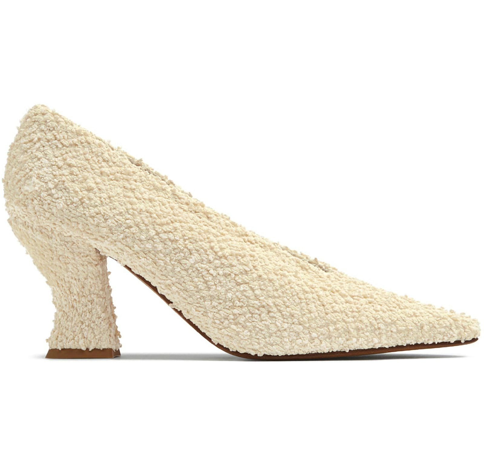 Bottega Veneta Bouclé Almond Pump 75 Off White (Women's)