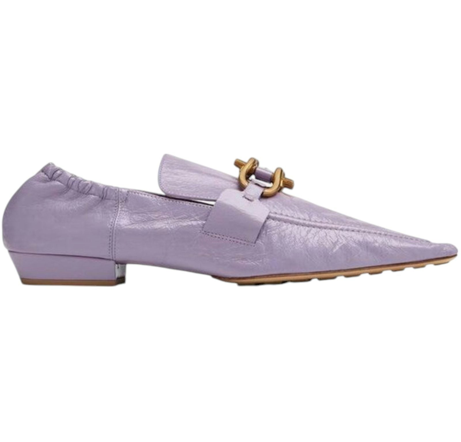 Bottega Veneta Leather Moccasins Lavender (Women's)