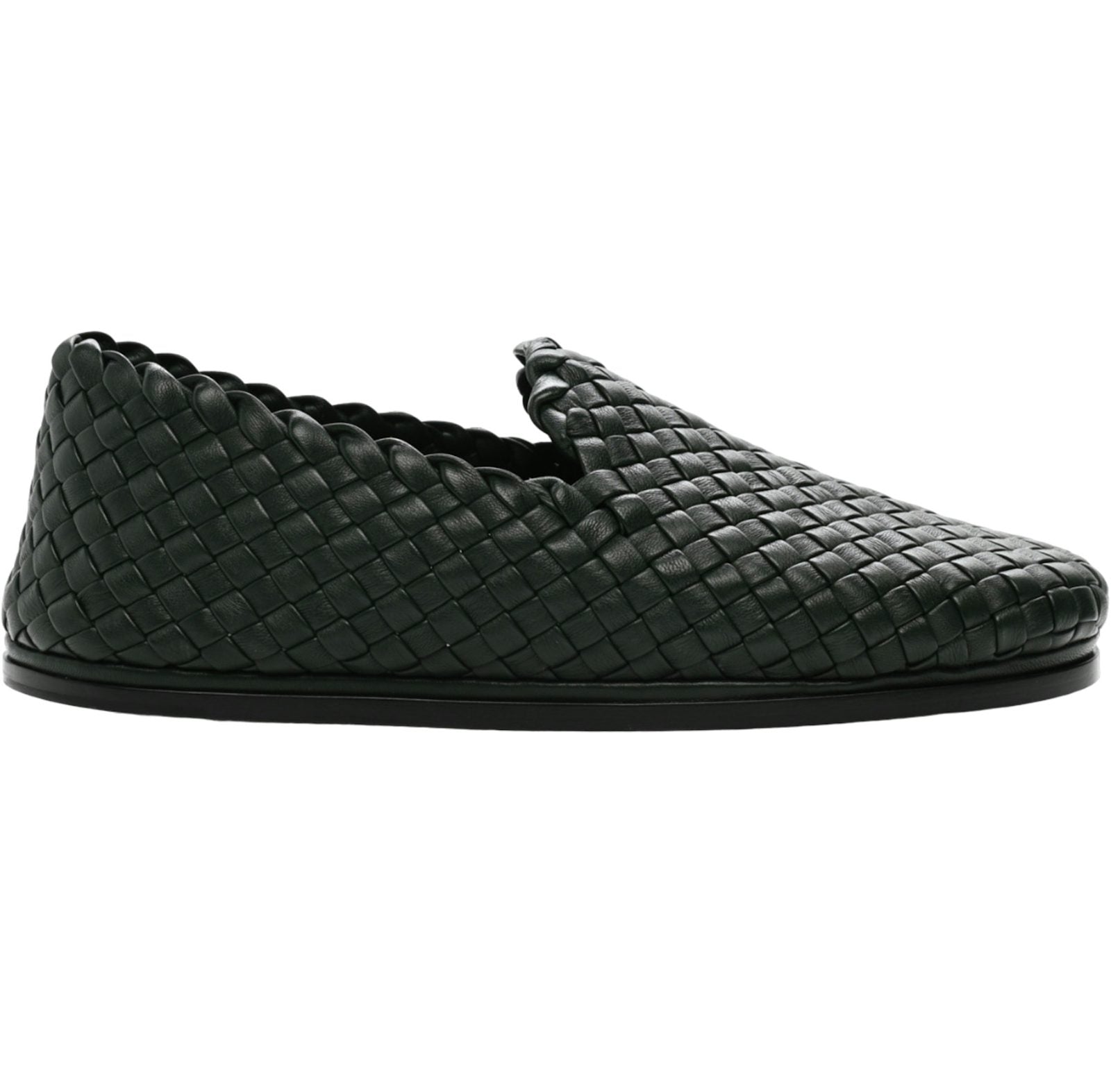 Bottega Veneta Nappa Intrecciato Loafers Green