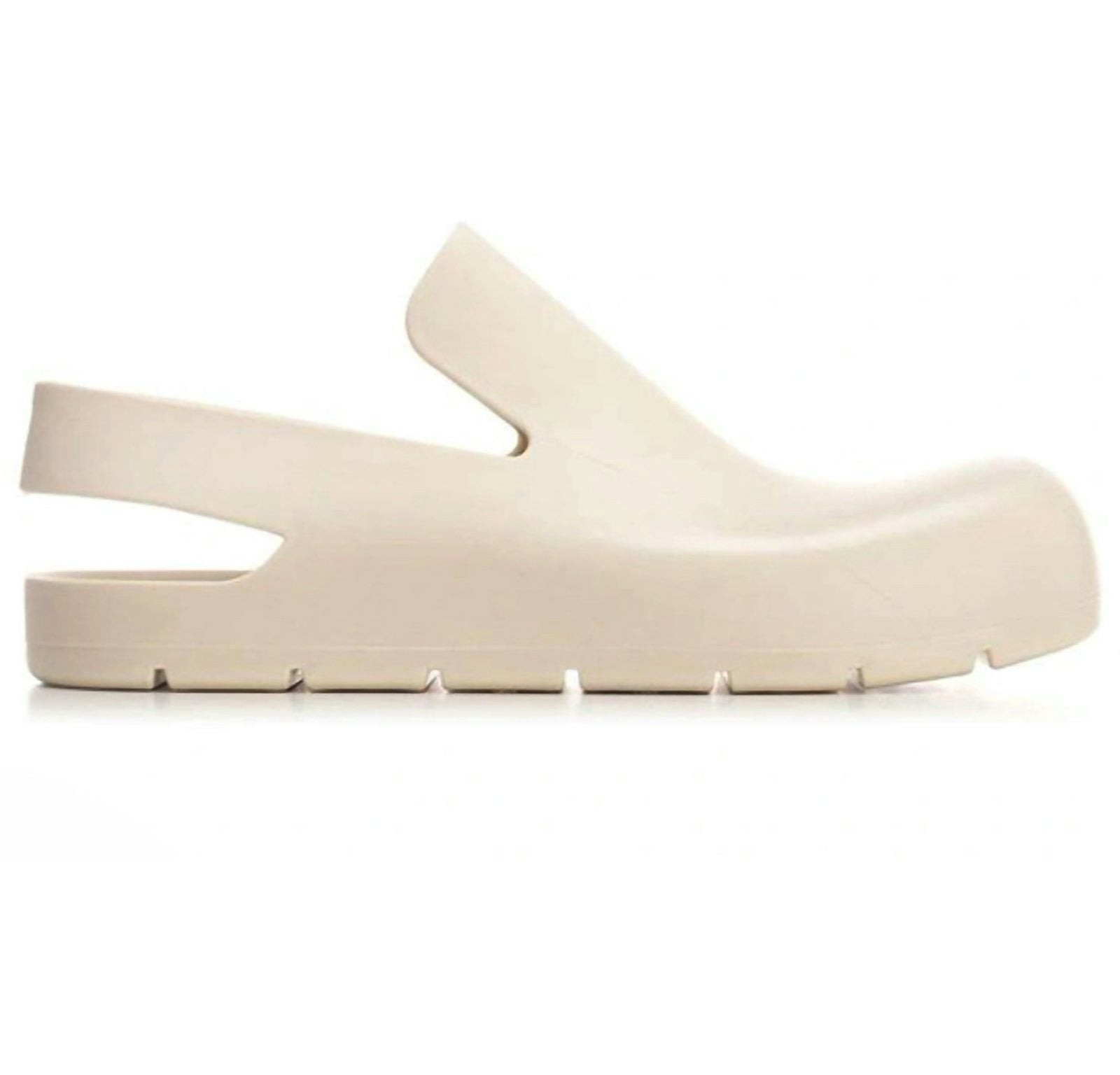 Bottega Veneta Rubber Slingback Puddle Shoe White (Women's)