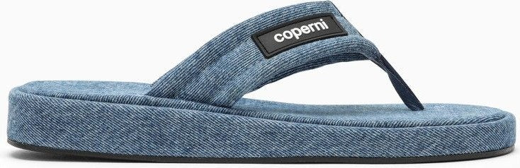 Coperni DENIM FLIP-FLOPS WITH LOGO