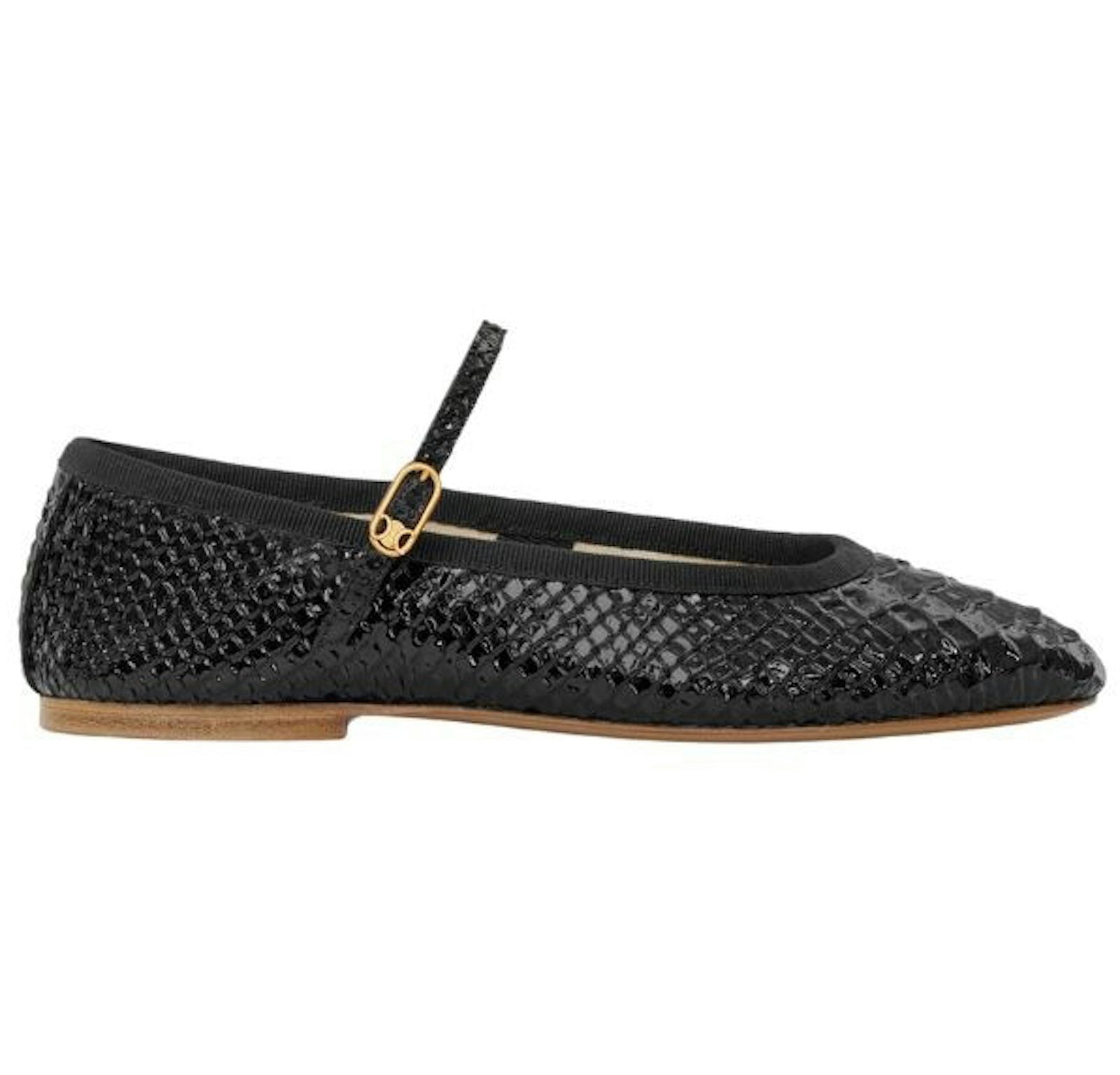 Celine Mary Jane Ballerina Les Ballerines Black (Womens)