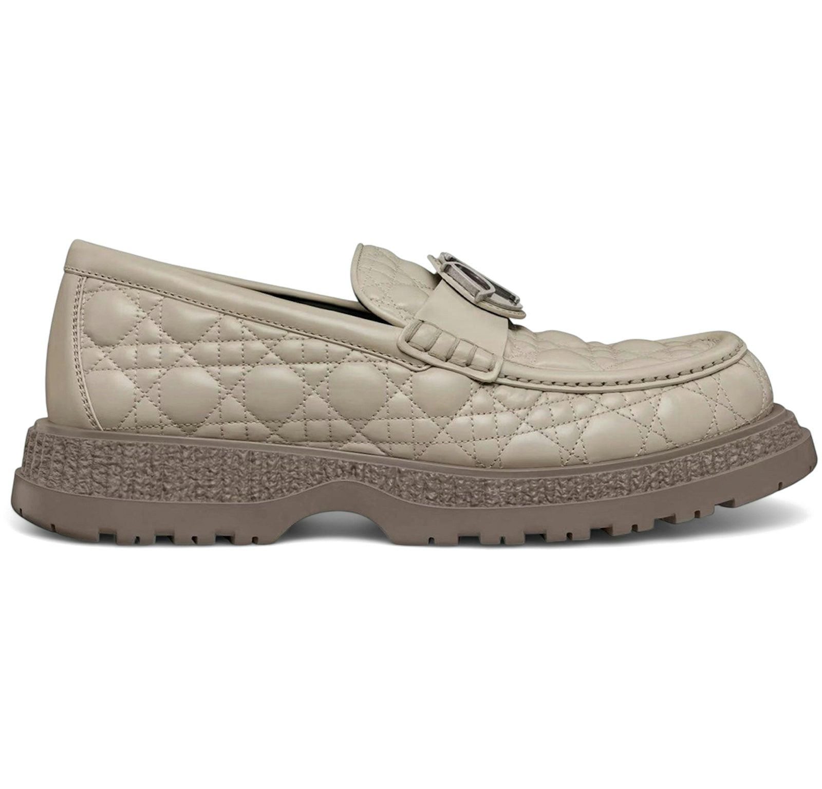 Dior Buffalo Loafer Cannage Leather Dark Beige