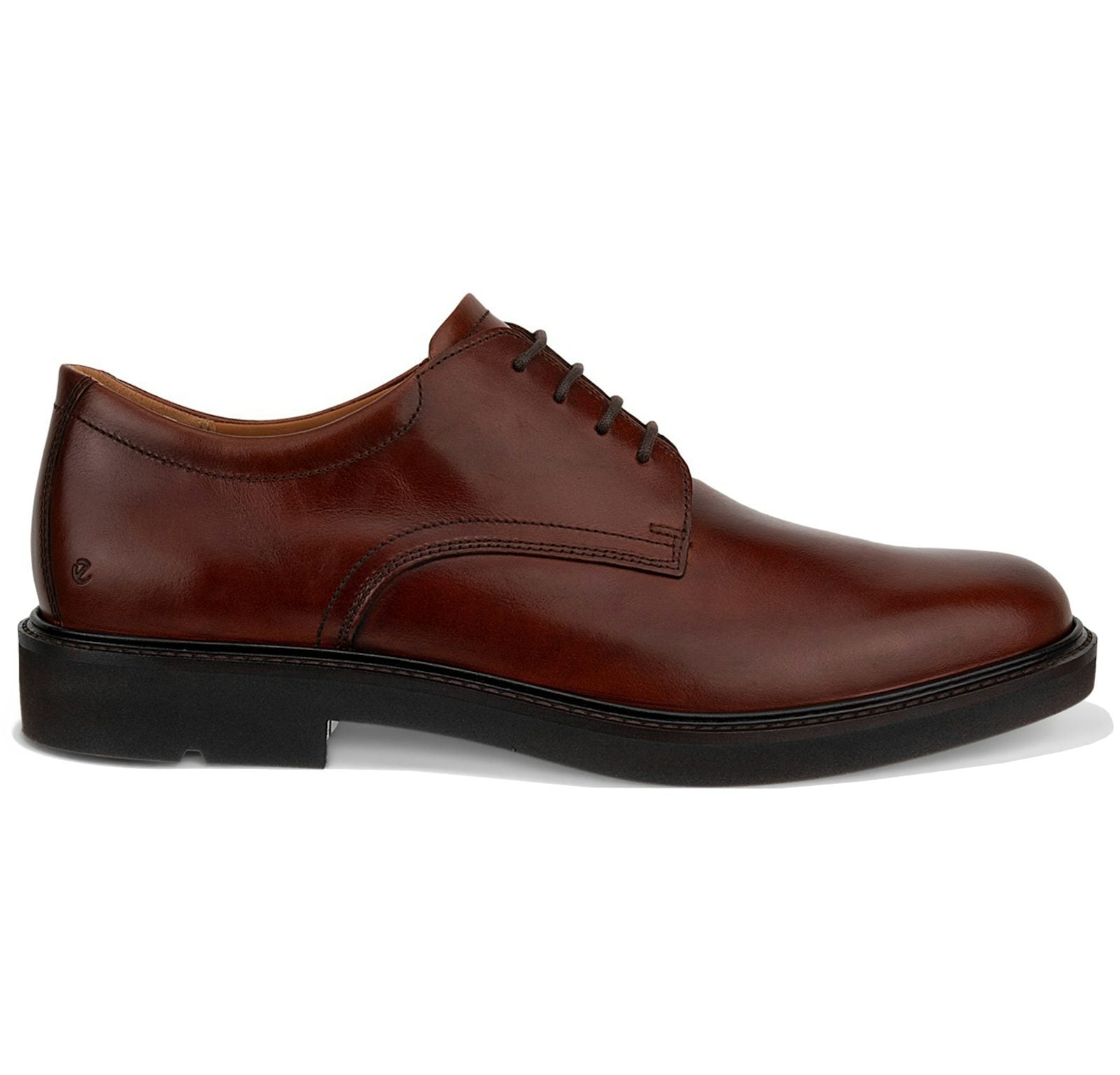 Ecco Metro London Derby Shoes Cognac