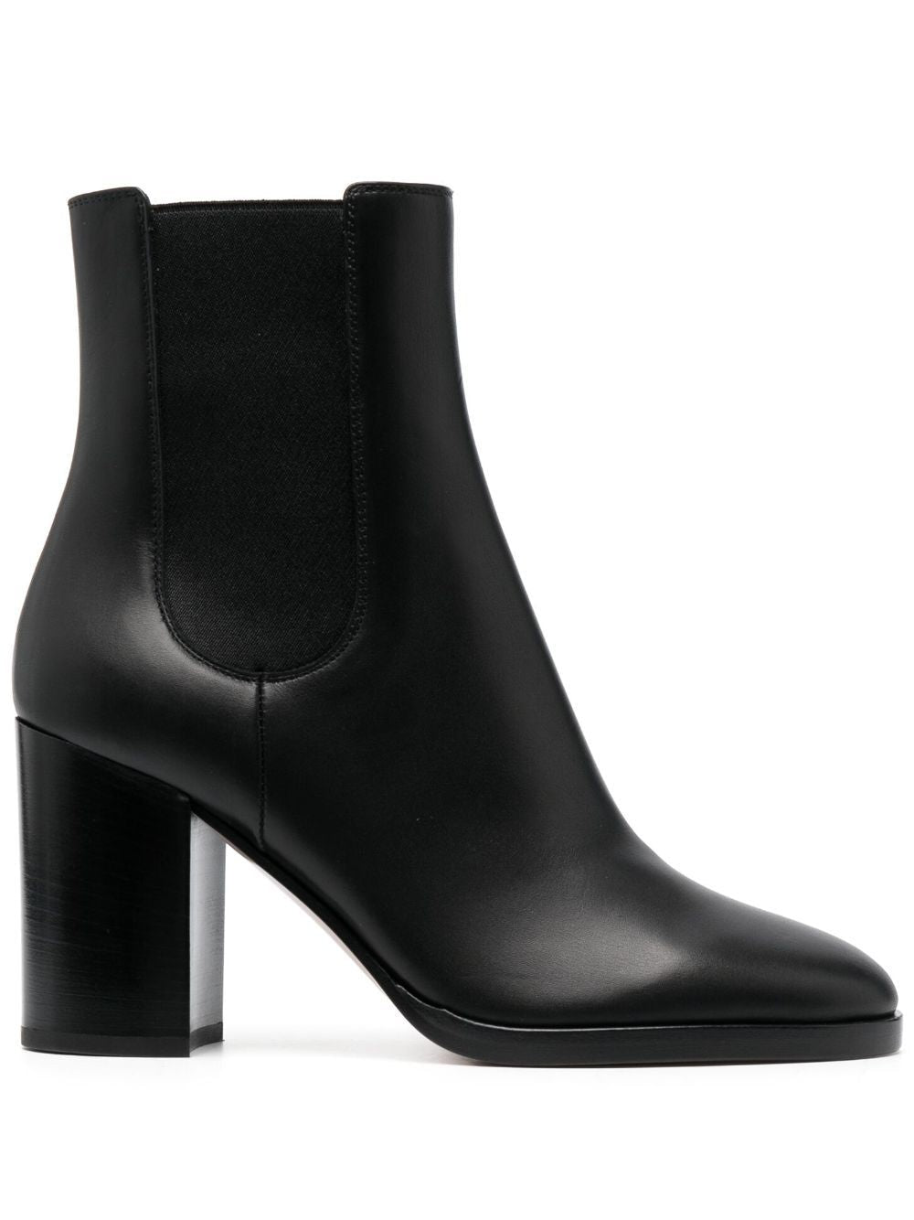 Gianvito Rossi GIANVITO ROSSI VITELLO BOOTS IN BLACK LEATHER