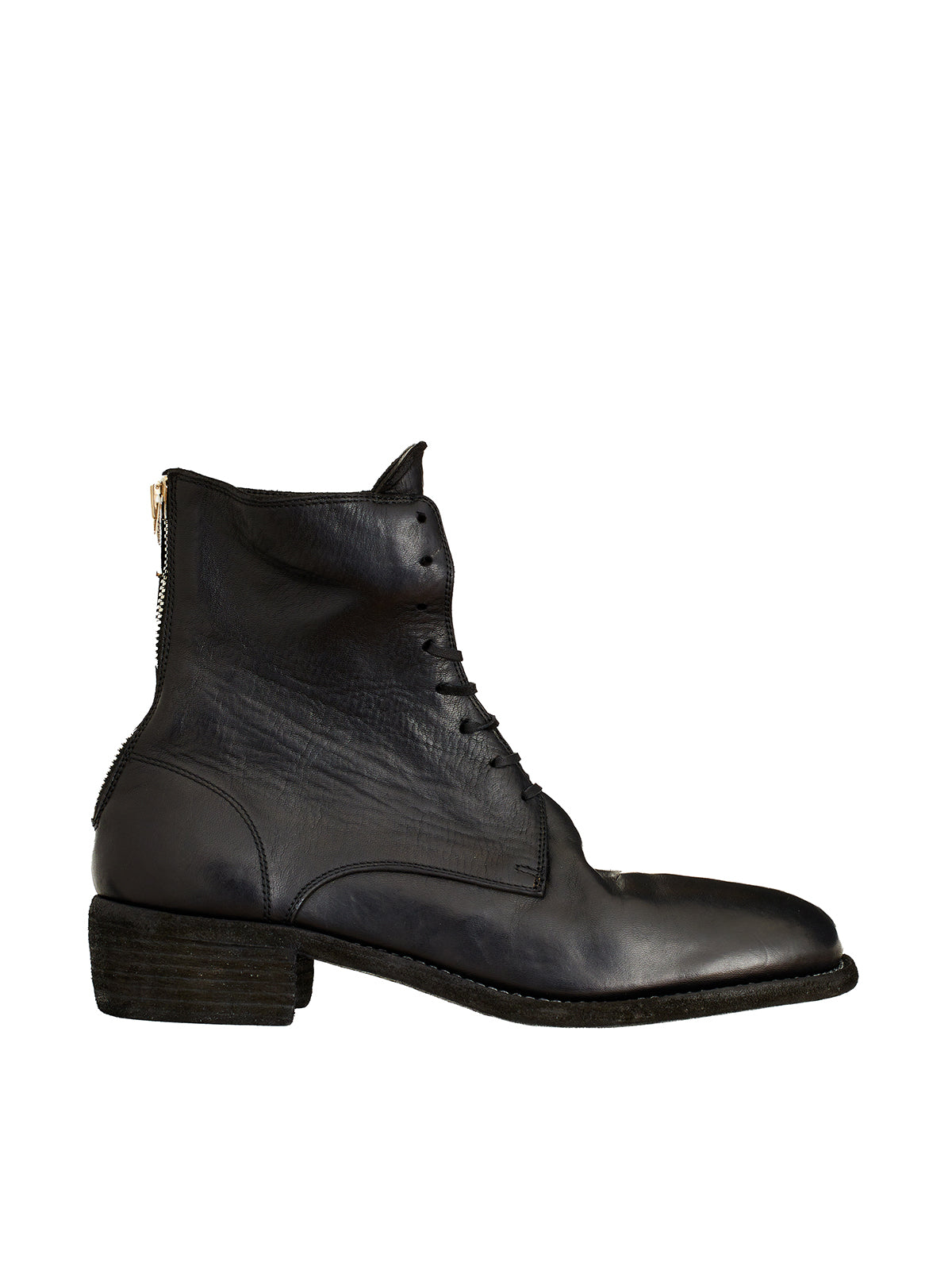 Guidi STIVALE ALLACCIATO IN PELLE CON ZIP