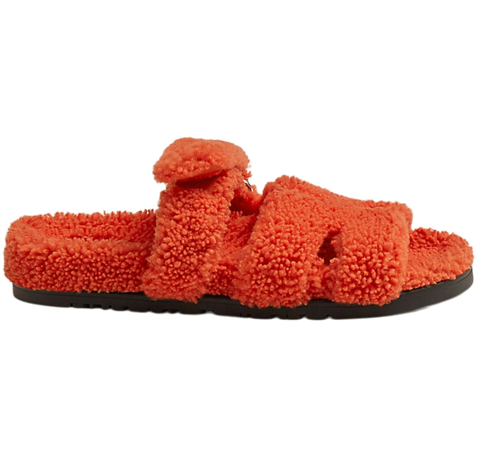Hermes Chypre Sandal Orange Woolskin (Women's)