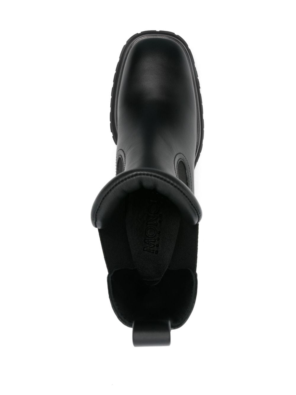Moncler GIGI CHELSEA BOOT BLACK GOLDEN LOGO