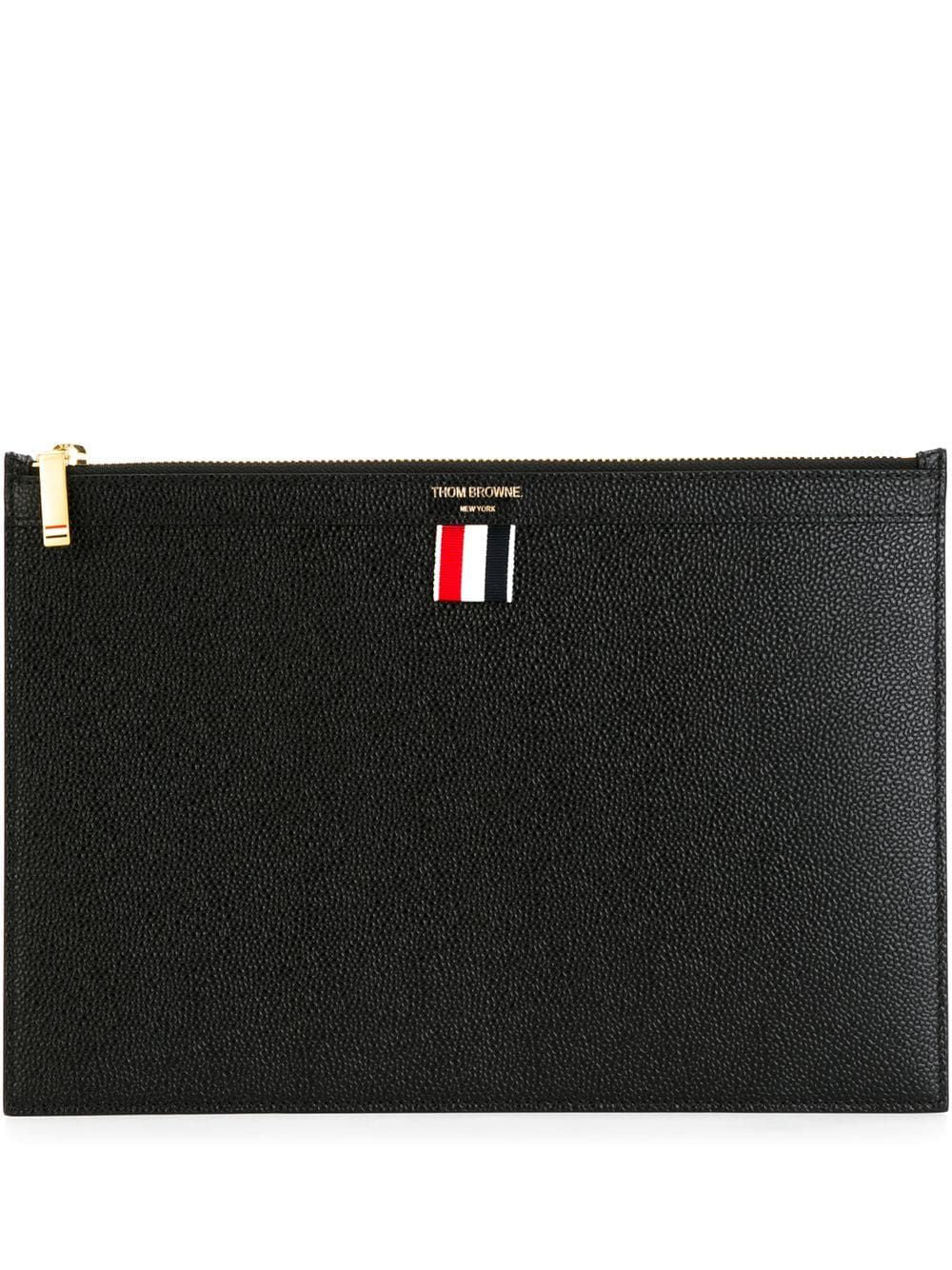 Thom Browne LEATHER SMALL DOCUMENT HOLDER