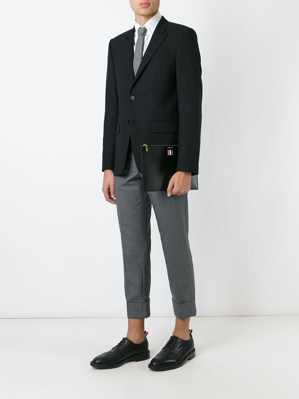 Thom Browne LEATHER SMALL DOCUMENT HOLDER