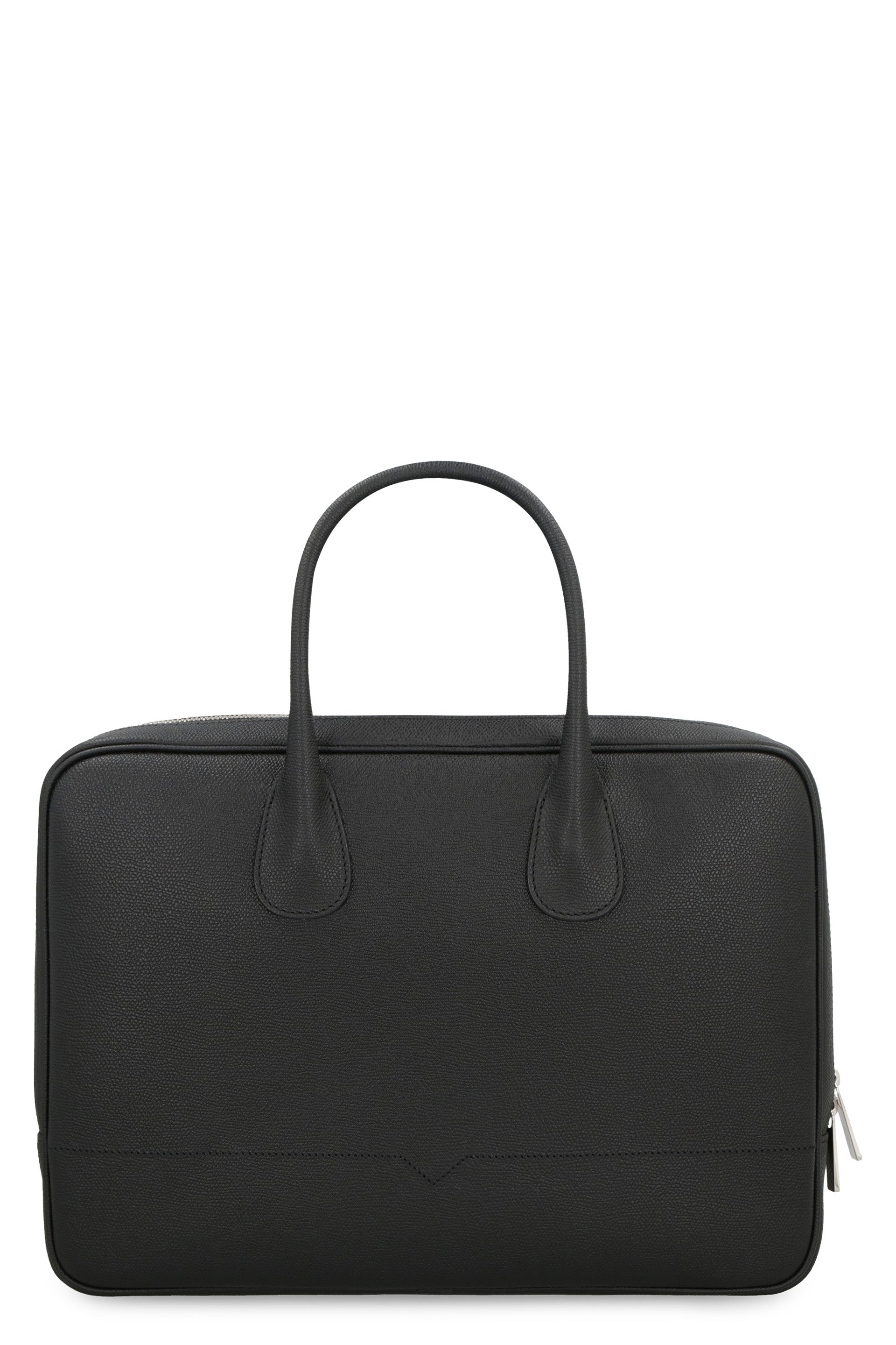 Valextra MY LOGO LEATHER BRIEFCASE