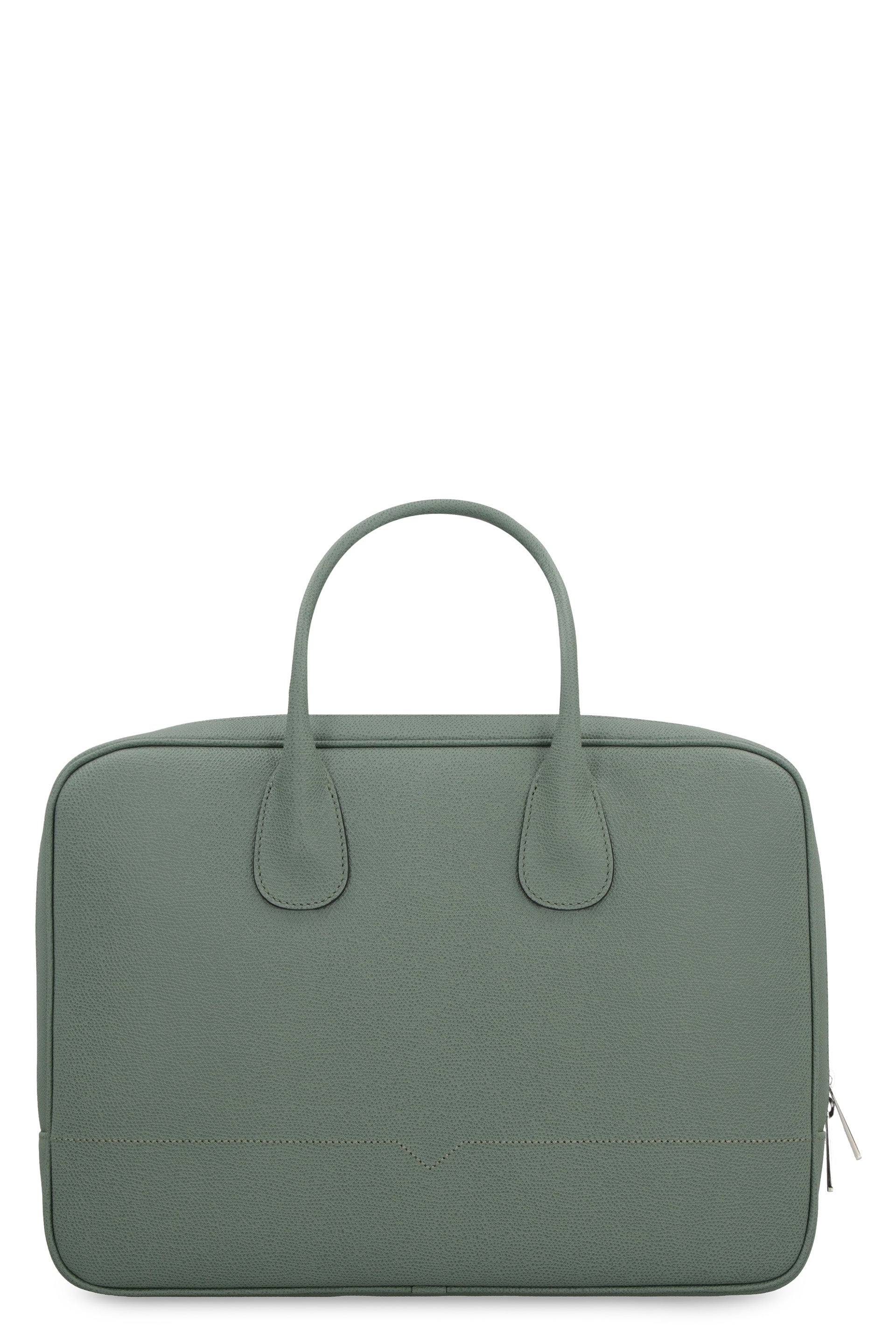 Valextra MY LOGO LEATHER BRIEFCASE