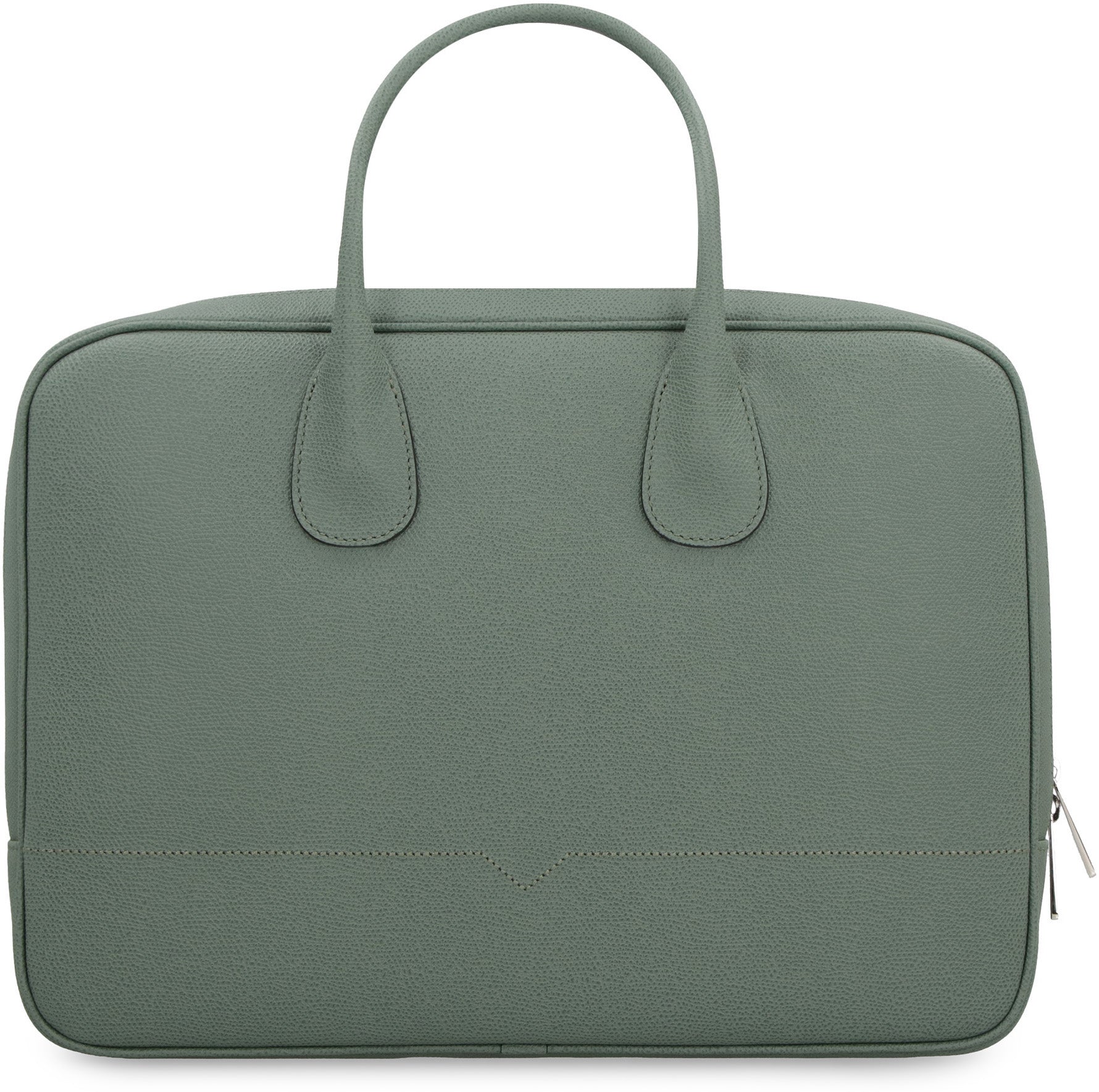 Valextra MY LOGO LEATHER BRIEFCASE