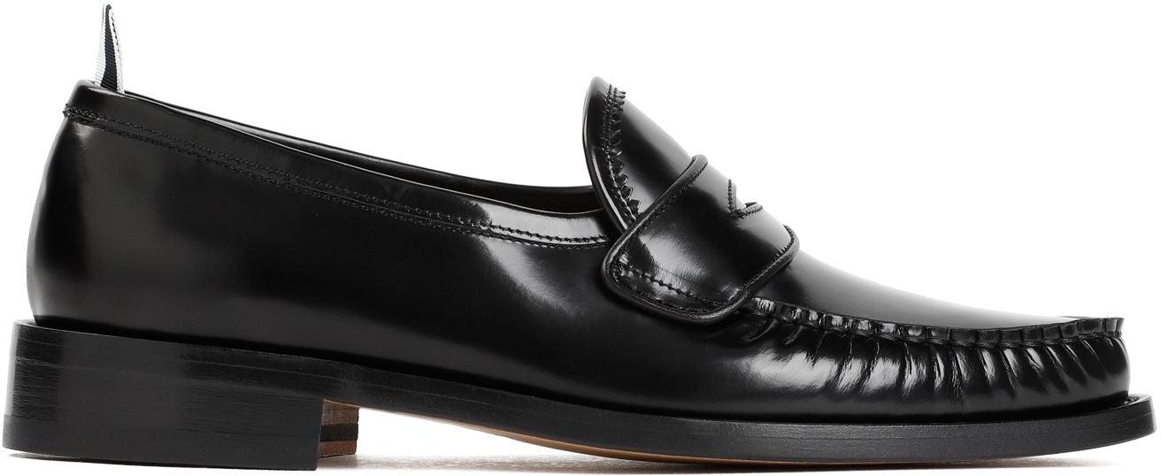 Thom Browne PLEATED VARSITY LOAFERS