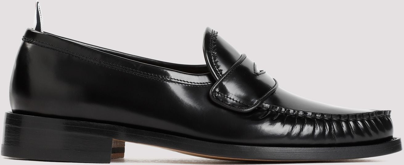 Thom Browne PLEATED VARSITY LOAFERS