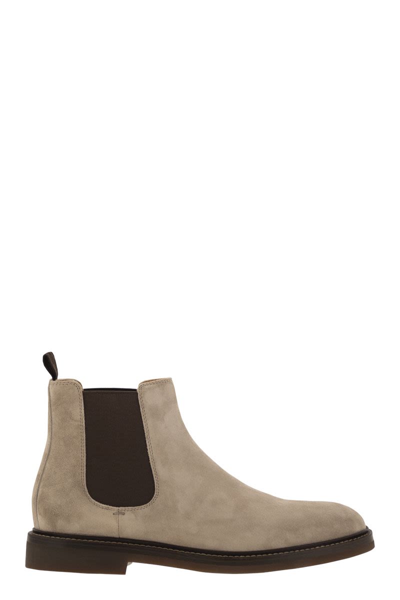 Brunello Cucinelli SUEDE CHELSEA BOOT