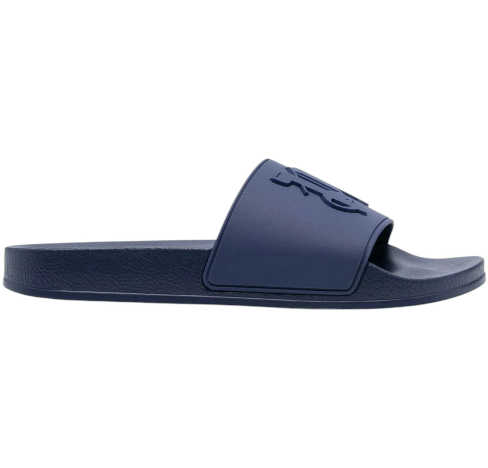 Palm Angels Monogram Pool Sliders Dark Blue