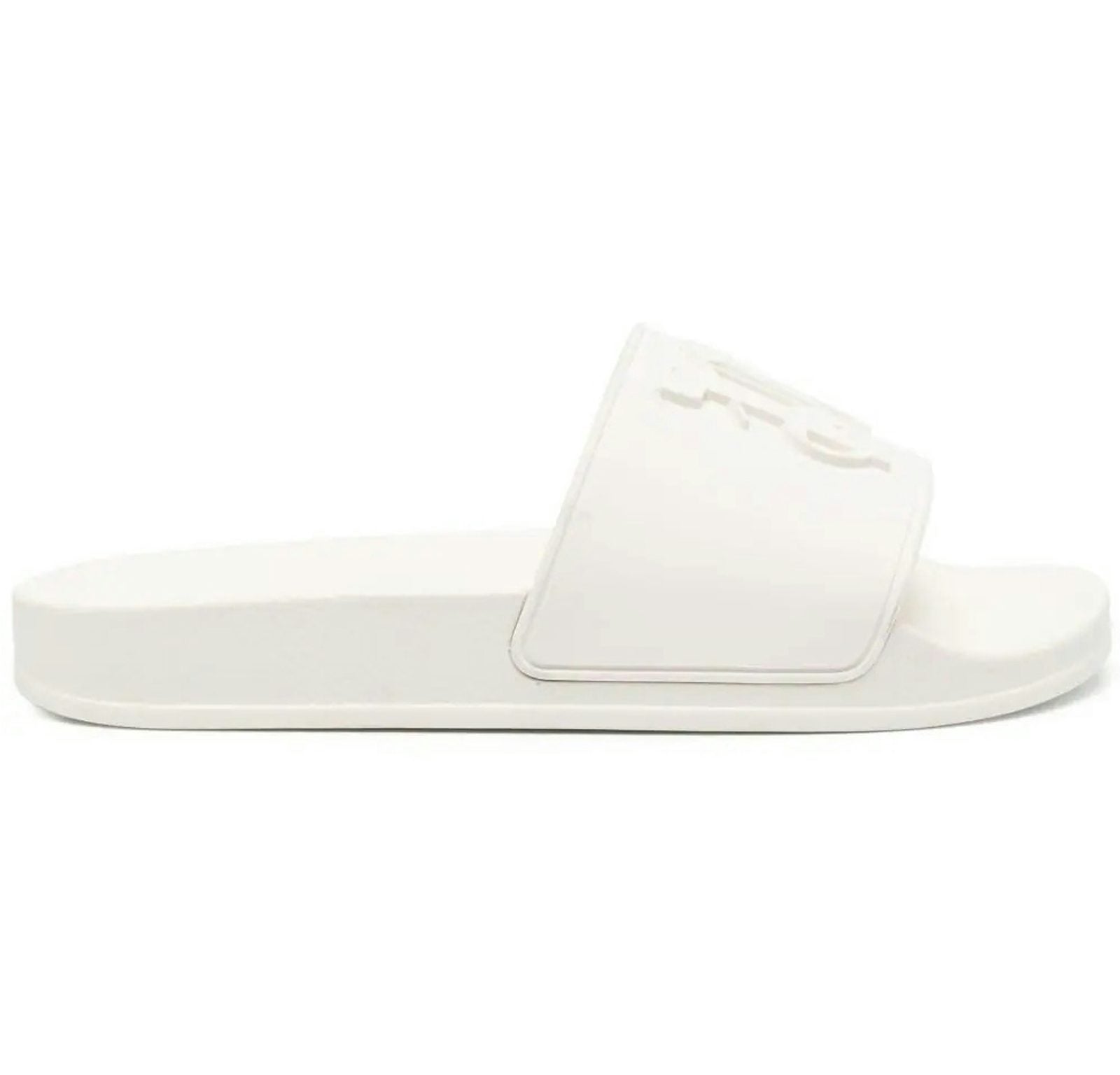 Palm Angels PA Monogram Pool Slides White (Women's)