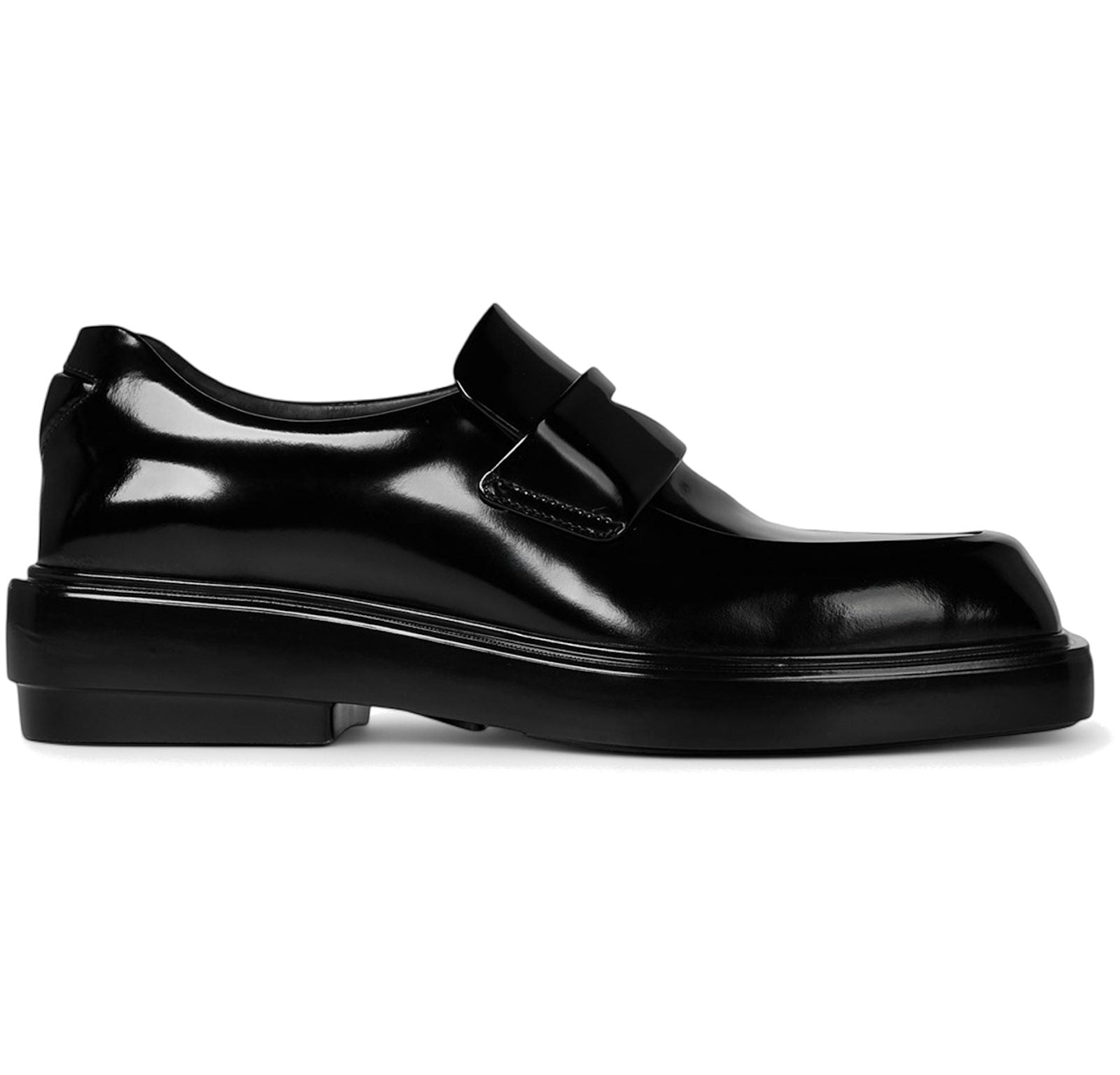 Prada Brushed Leather Loafers Black (Women's)