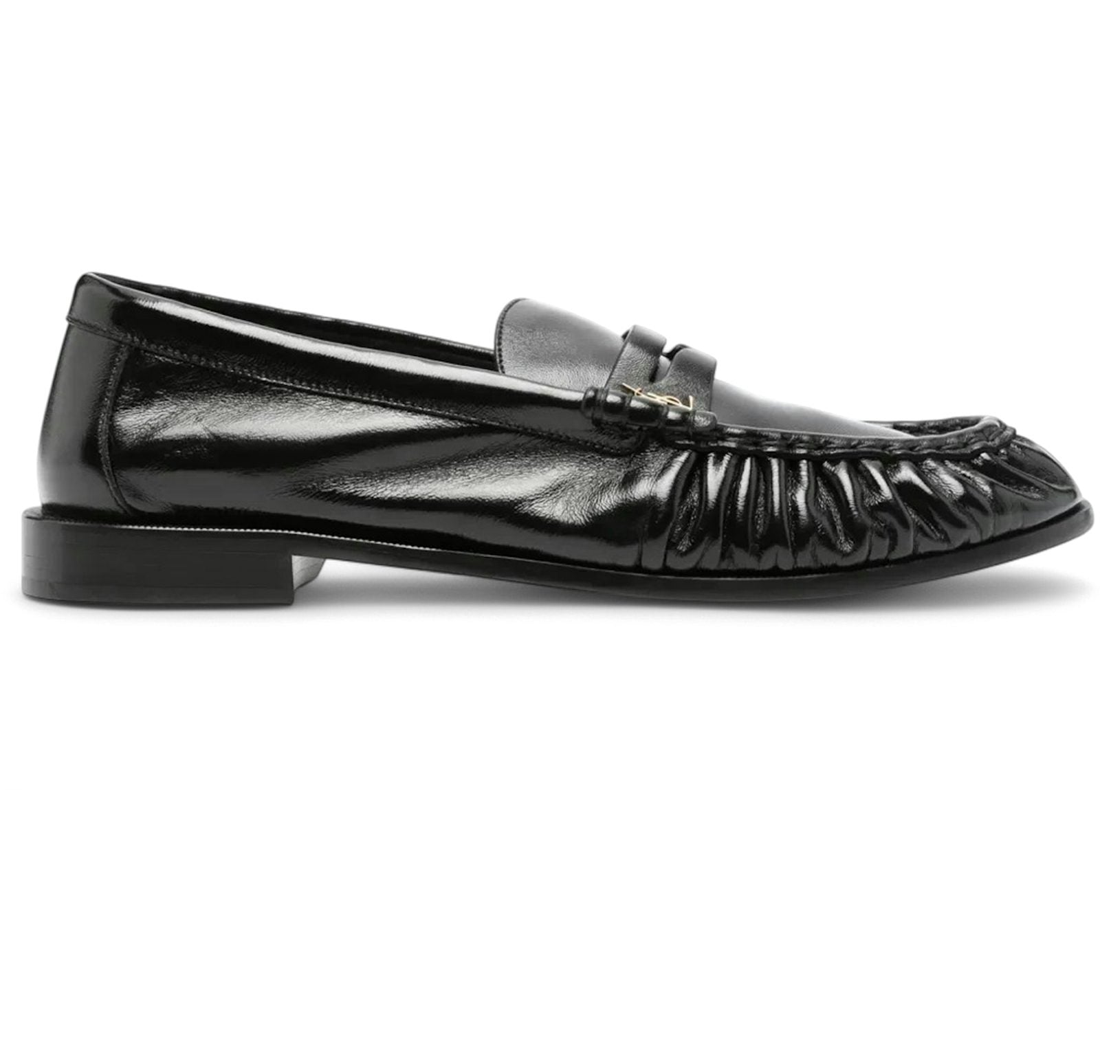 Saint Laurent Le Loafer Penny Slippers Galv Oro Antico