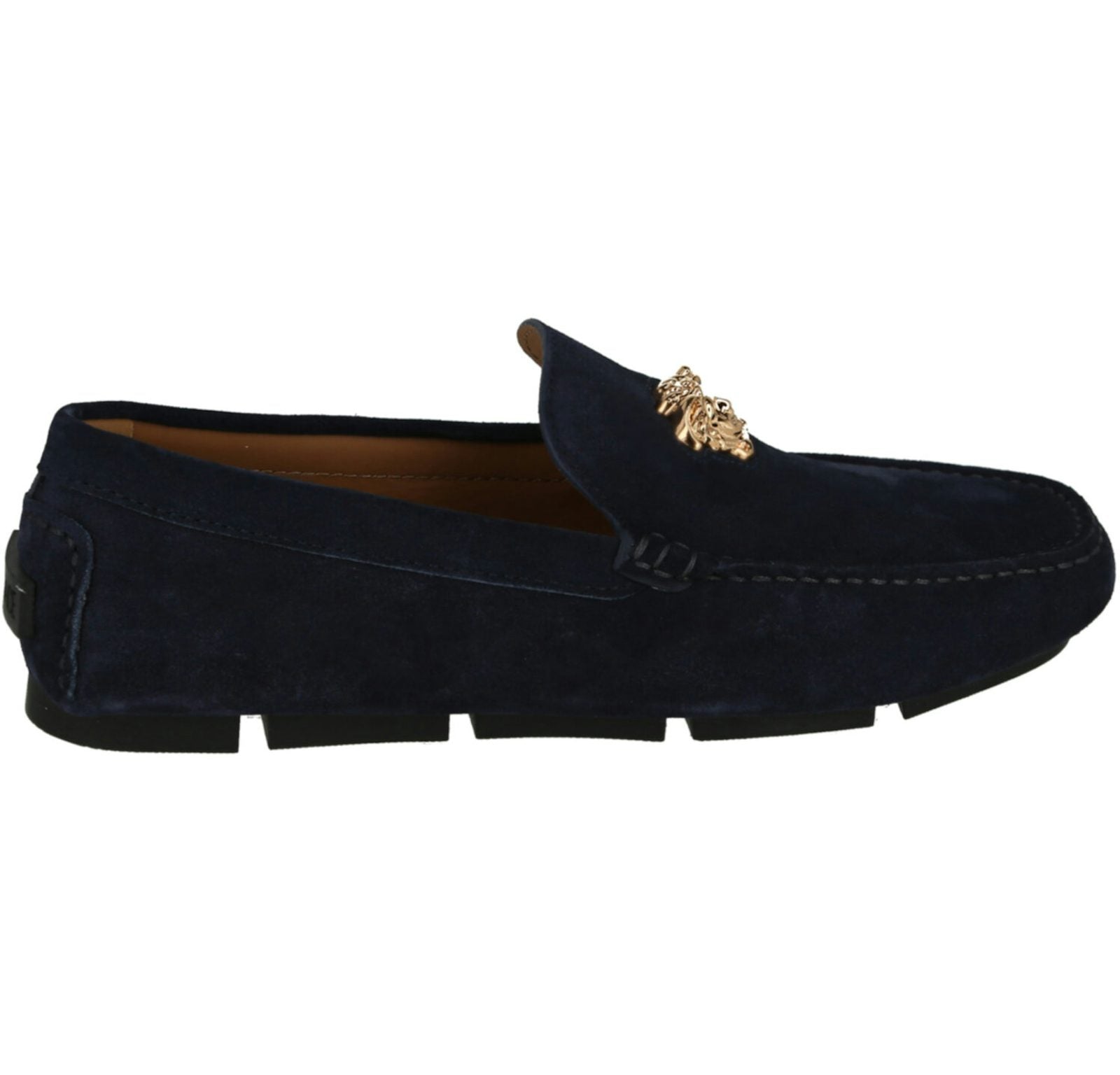 Versace Medusa Drivers Navy Suede