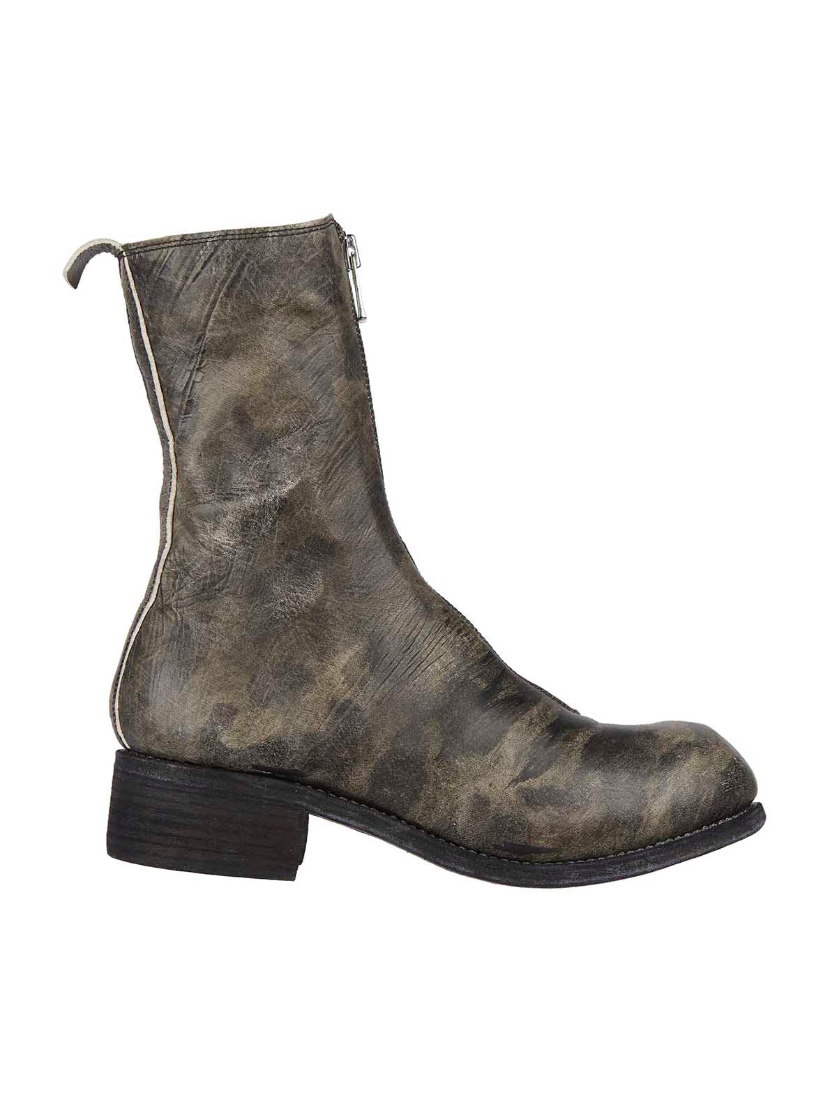 Guidi LEATHER BOOTS WITH FRONT ZIP