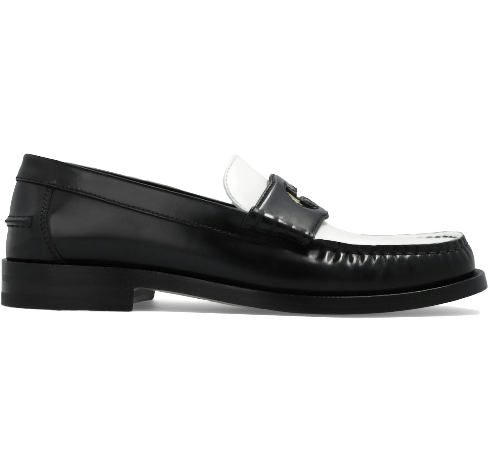 Gucci Interlocking G Loafers Black White (Women's)