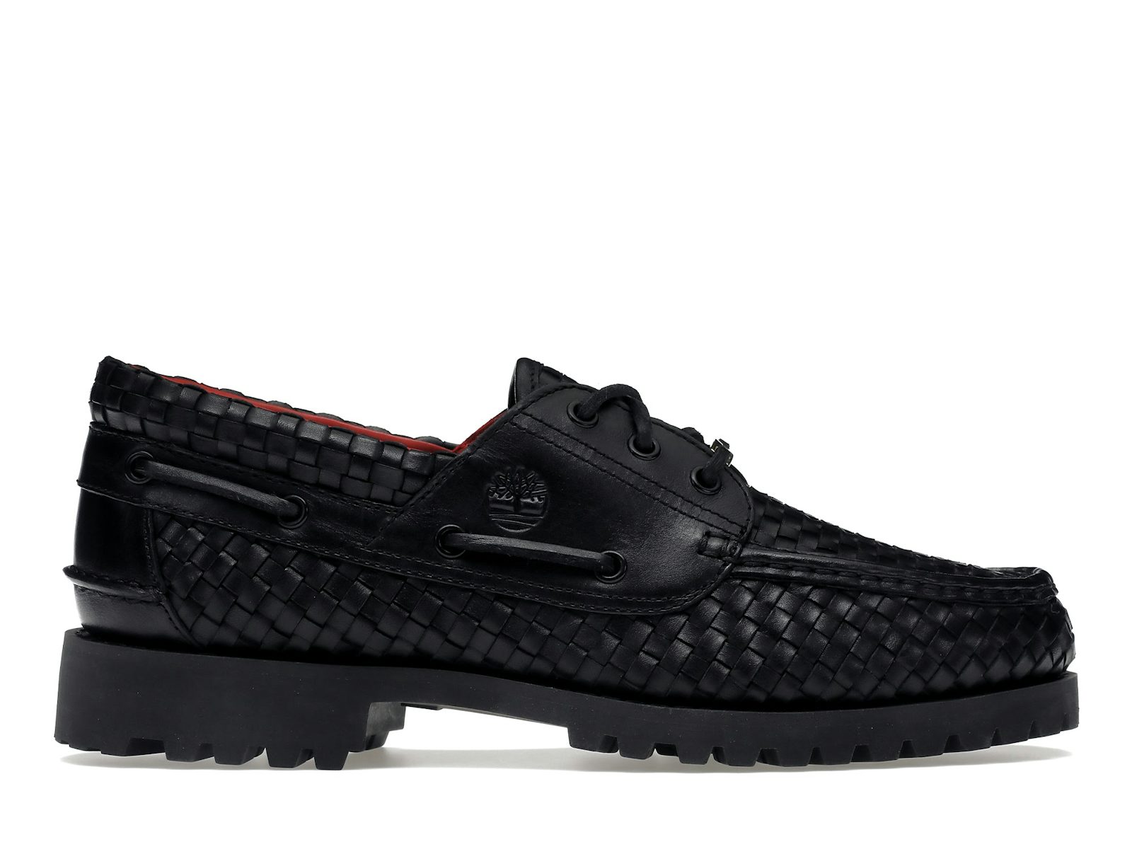 Timberland Woven Leather 3-Eye Lug Supreme Black 0