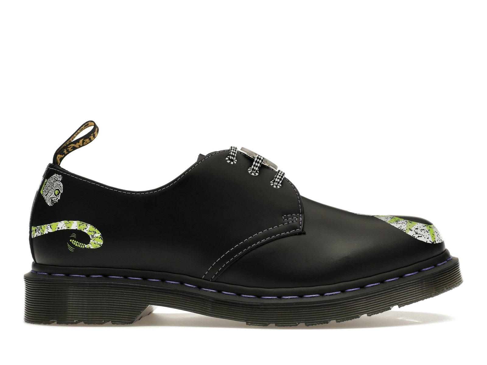 Dr. Martens 1461 WB Beetlejuice Smooth Leather Oxford Black Smooth 0