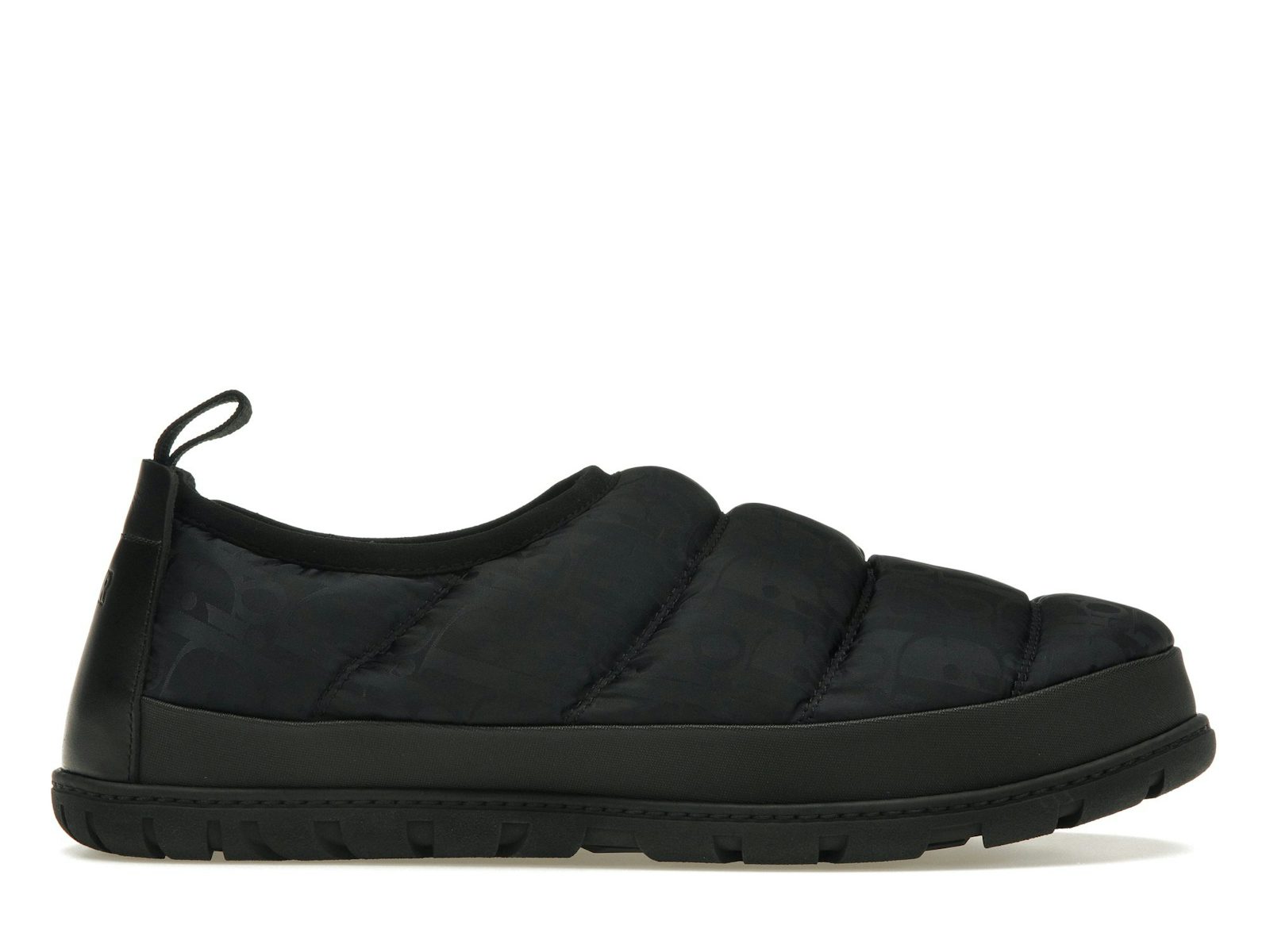 Dior Snow Slipper Black Oblique Technical Fabric 0