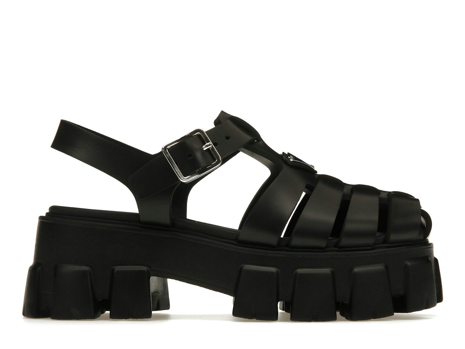 Prada Monolith Foam Rubber 55mm Sandals Black 0