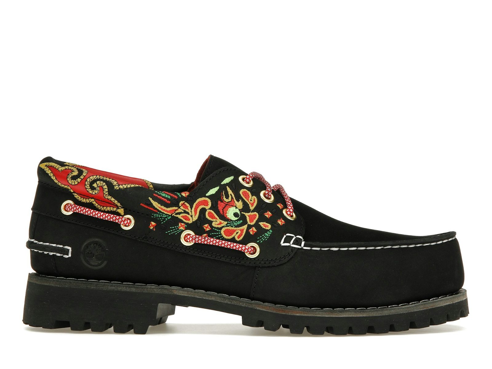 Timberland 3-Eye Classic Lug Handsewn Boat Shoe CLOT Black 0