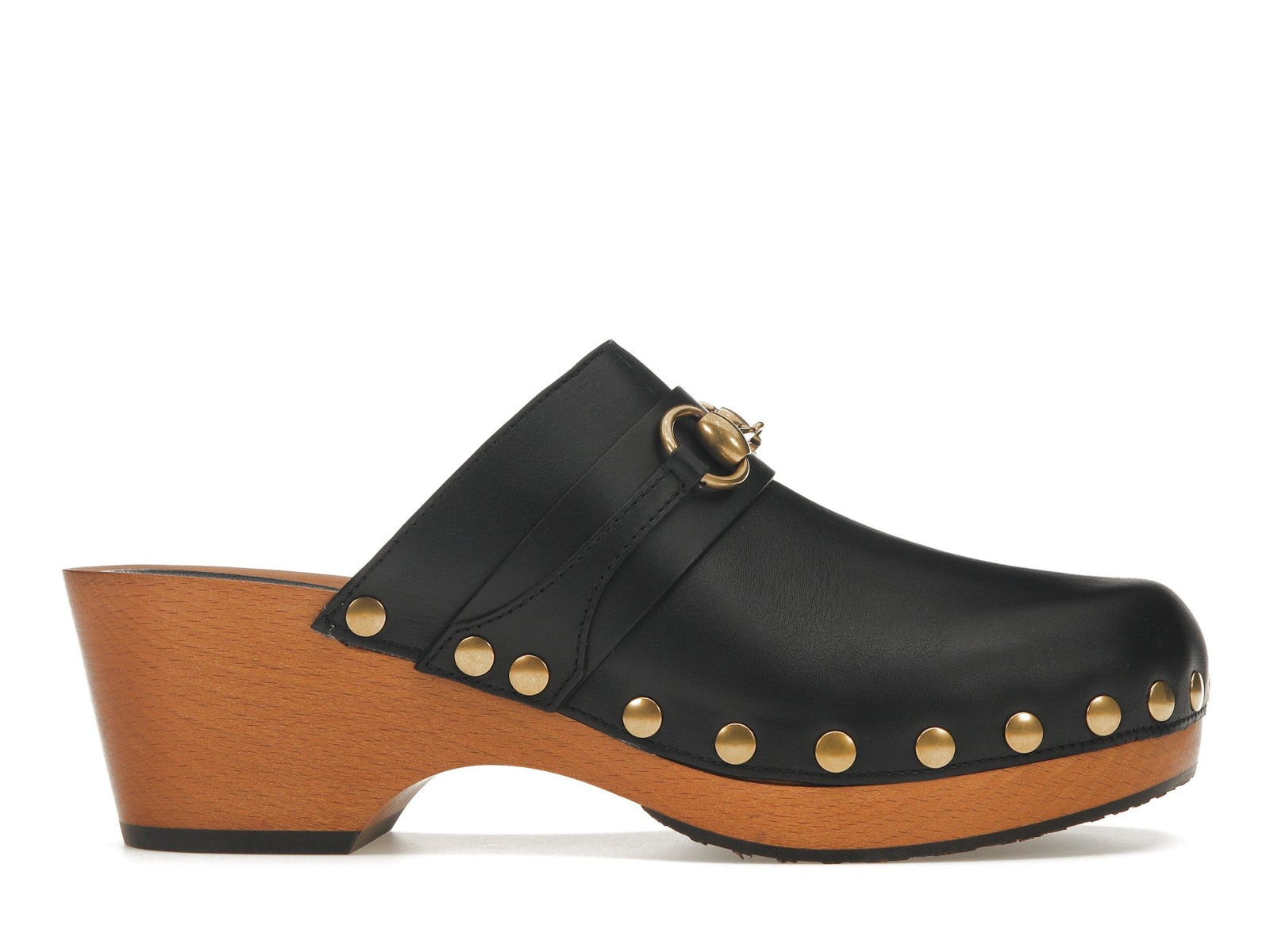 Gucci Horsebit 35mm Clog Black Leather 0