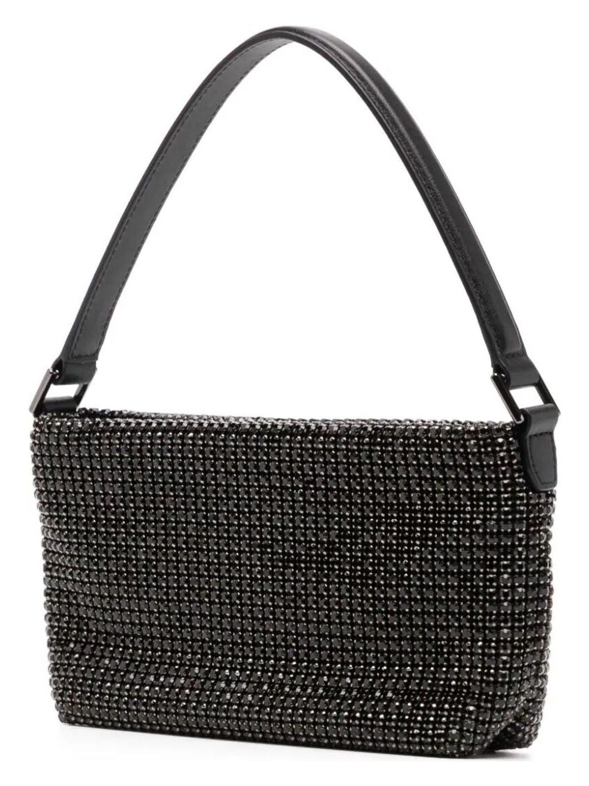 Self-Portrait SILVER DIAMANTE SMALL HOBO BAG