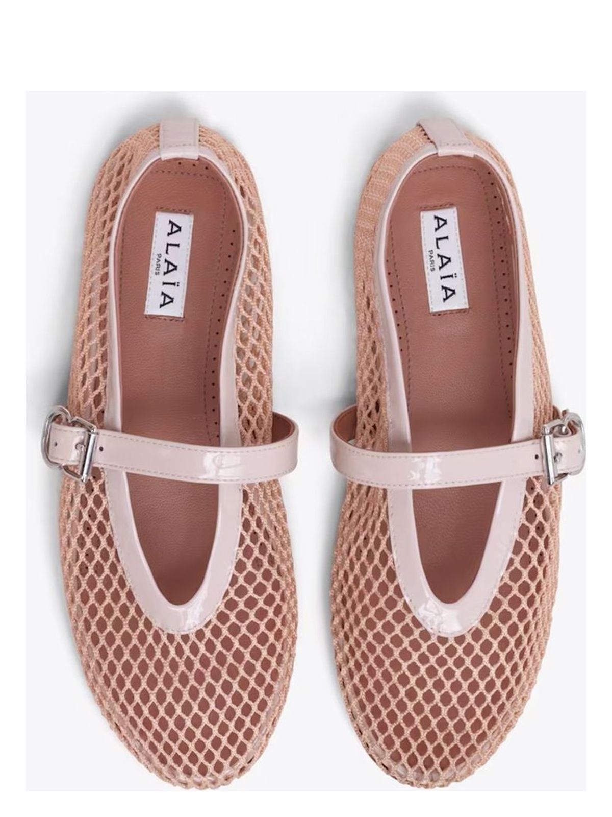 Alaïa NUDE GRID BALLERINA