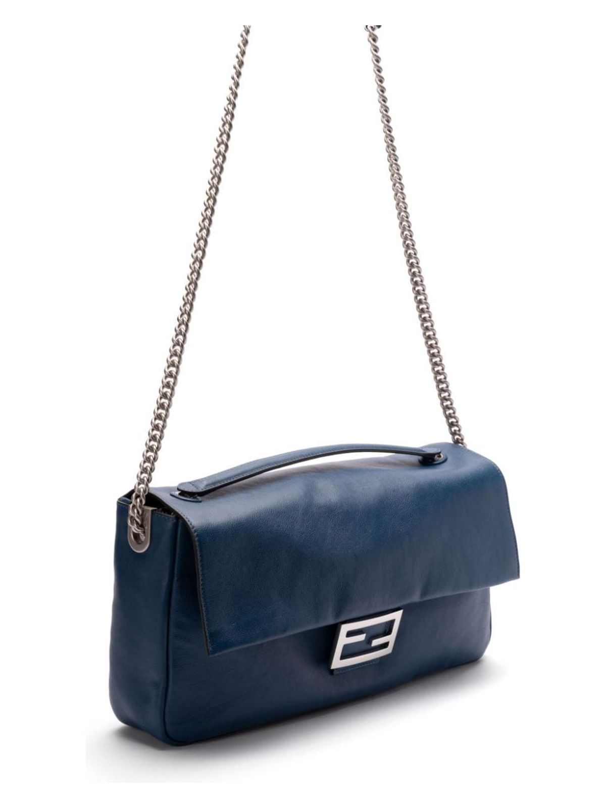 Fendi BAGUETTE CHAIN LARGE LEATHER SHOULDER BAG
