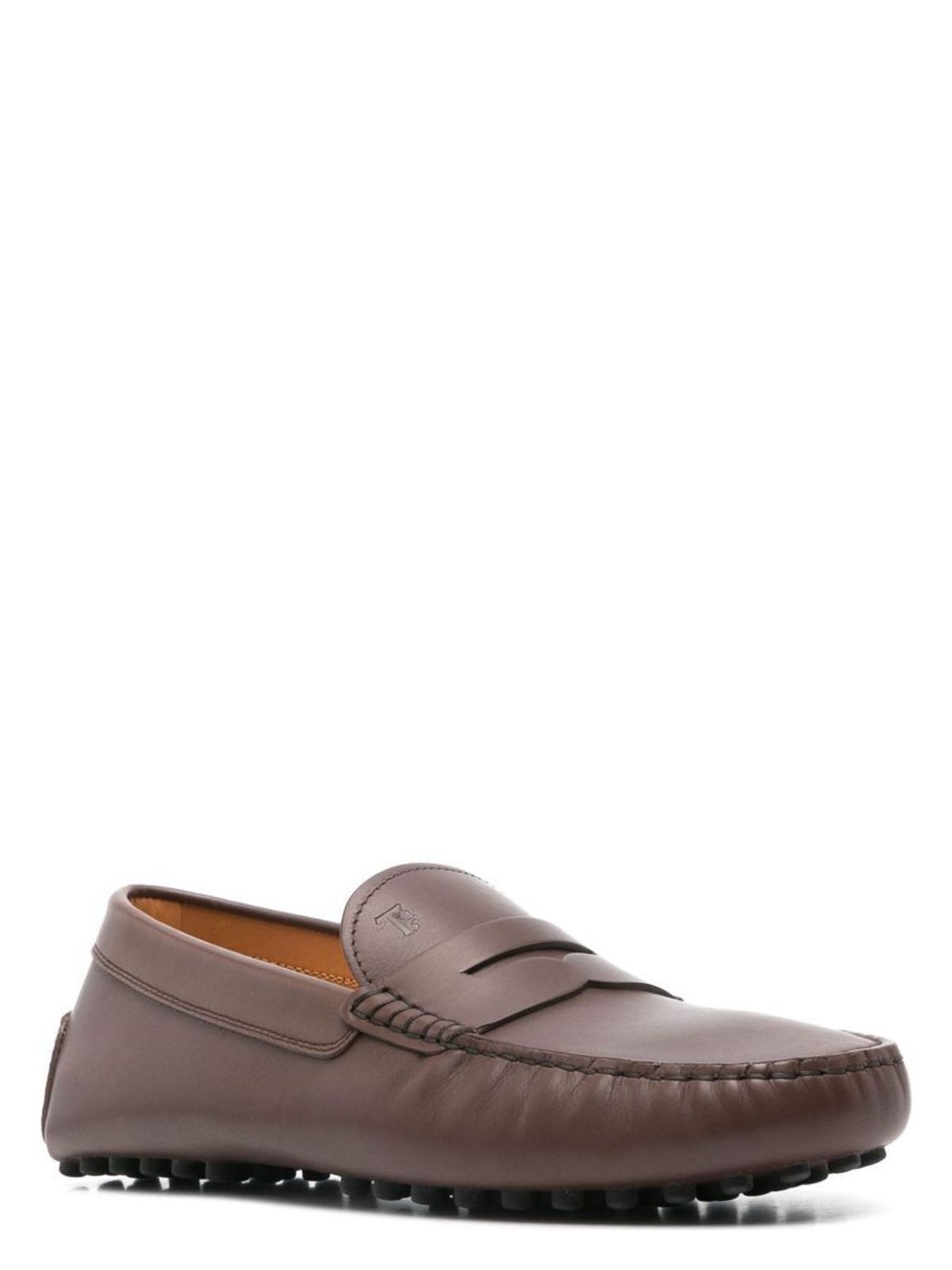 Tod's SMOOTH LEATHER DRIVING LOAFERS RUBBER